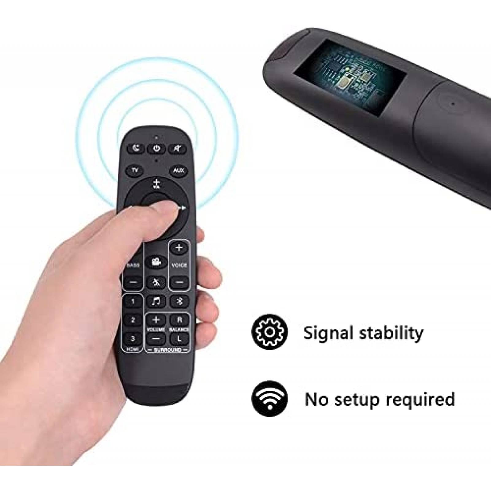 Control remoto Qzanyee Life para sistema de barra de sonido