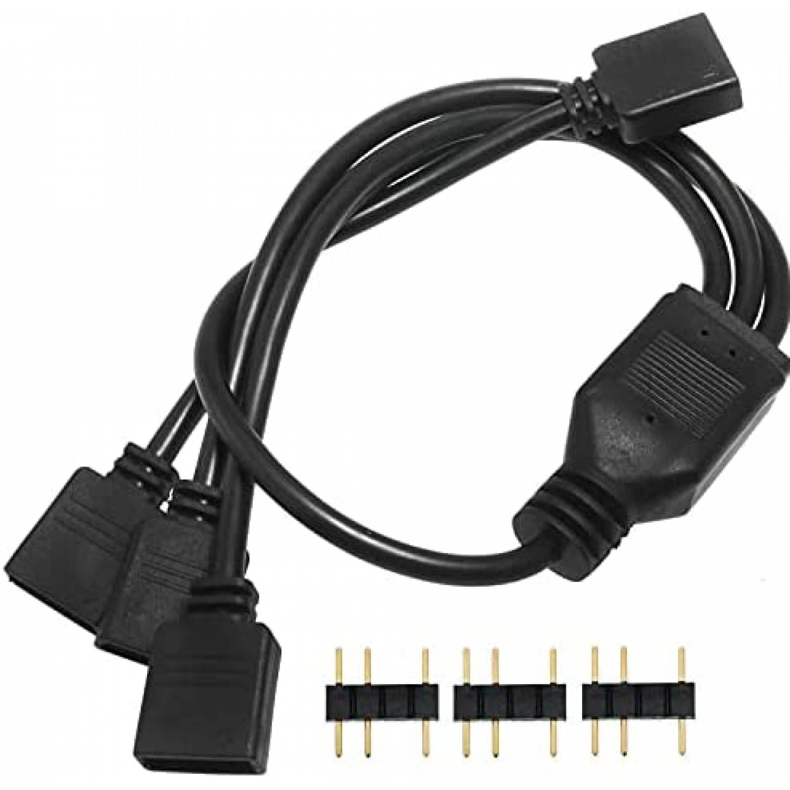 Cable Divisor ARGB SJZBIN RGB 1 a 3 de 30cm -Negro