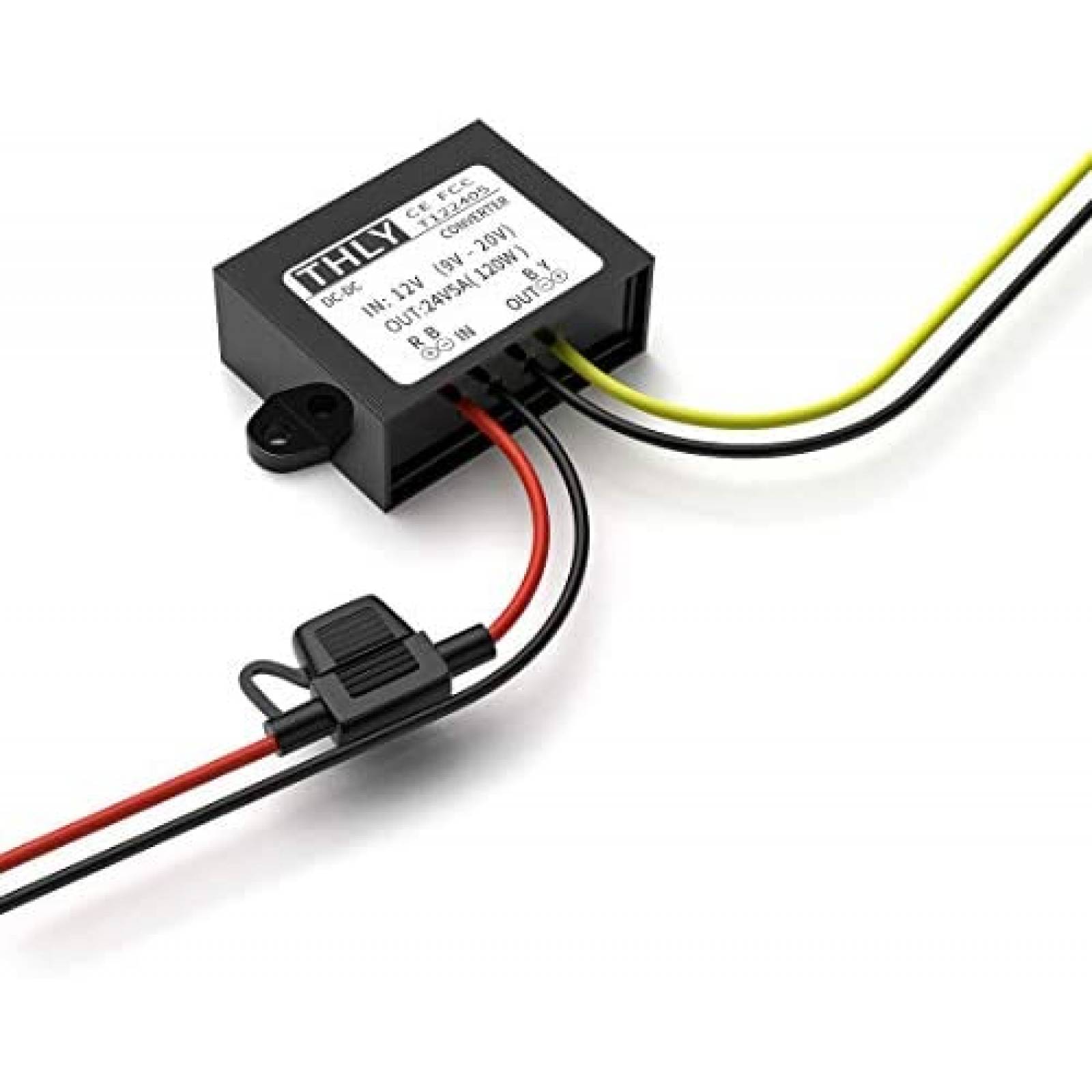 Convertidor de Poder THLY de 12V a 24V 120W -Negro