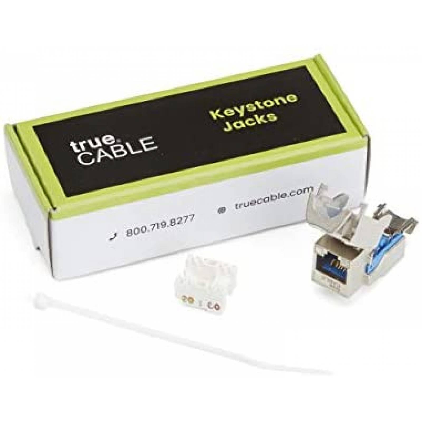 Adaptador Keystone Jack trueCABLE RJ45 paquete de 6