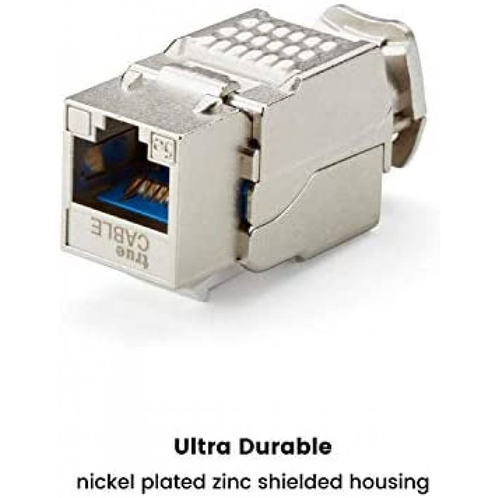 Adaptador Keystone Jack trueCABLE RJ45 paquete de 6