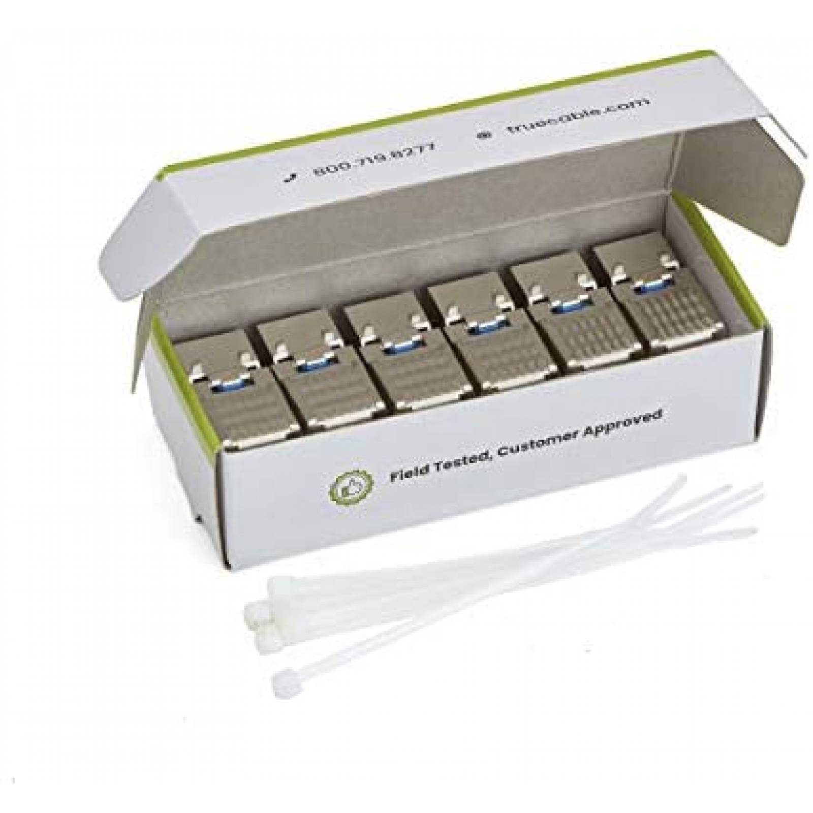 Adaptador Keystone Jack trueCABLE RJ45 paquete de 6