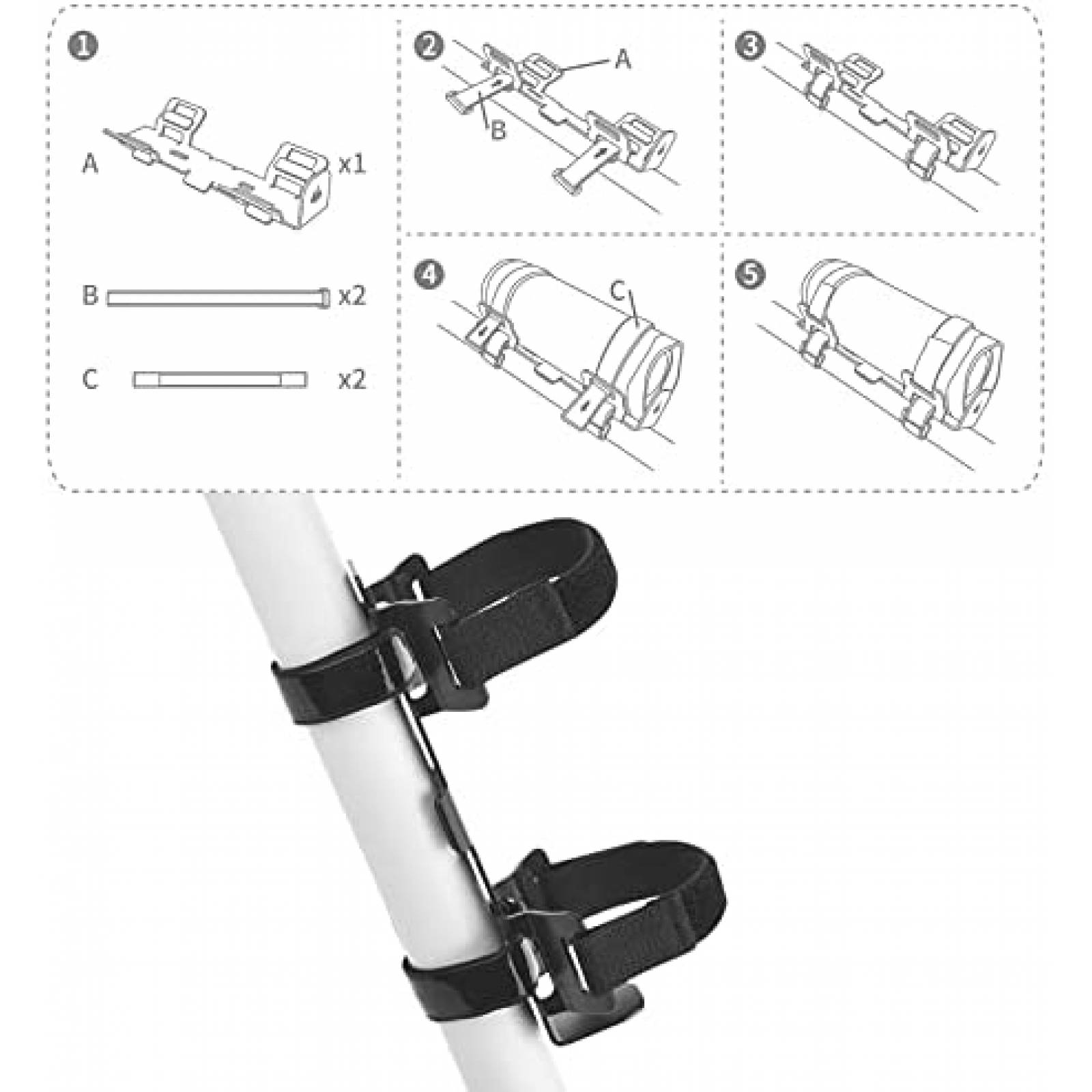 Montaje de Bicicleta TXEsign para Bocina Portatil -Negro