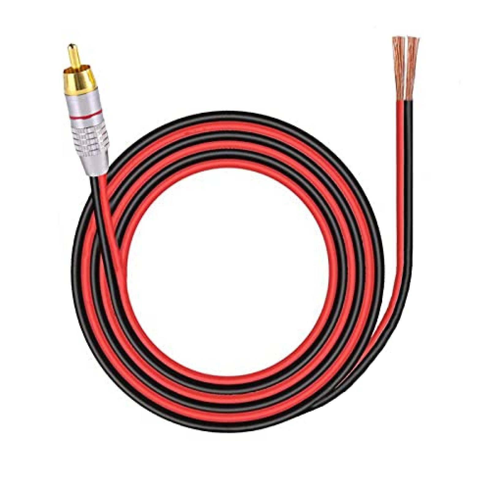 Cable RCA ukiism 6.6ft con Material PVC para Bocina -Rojo