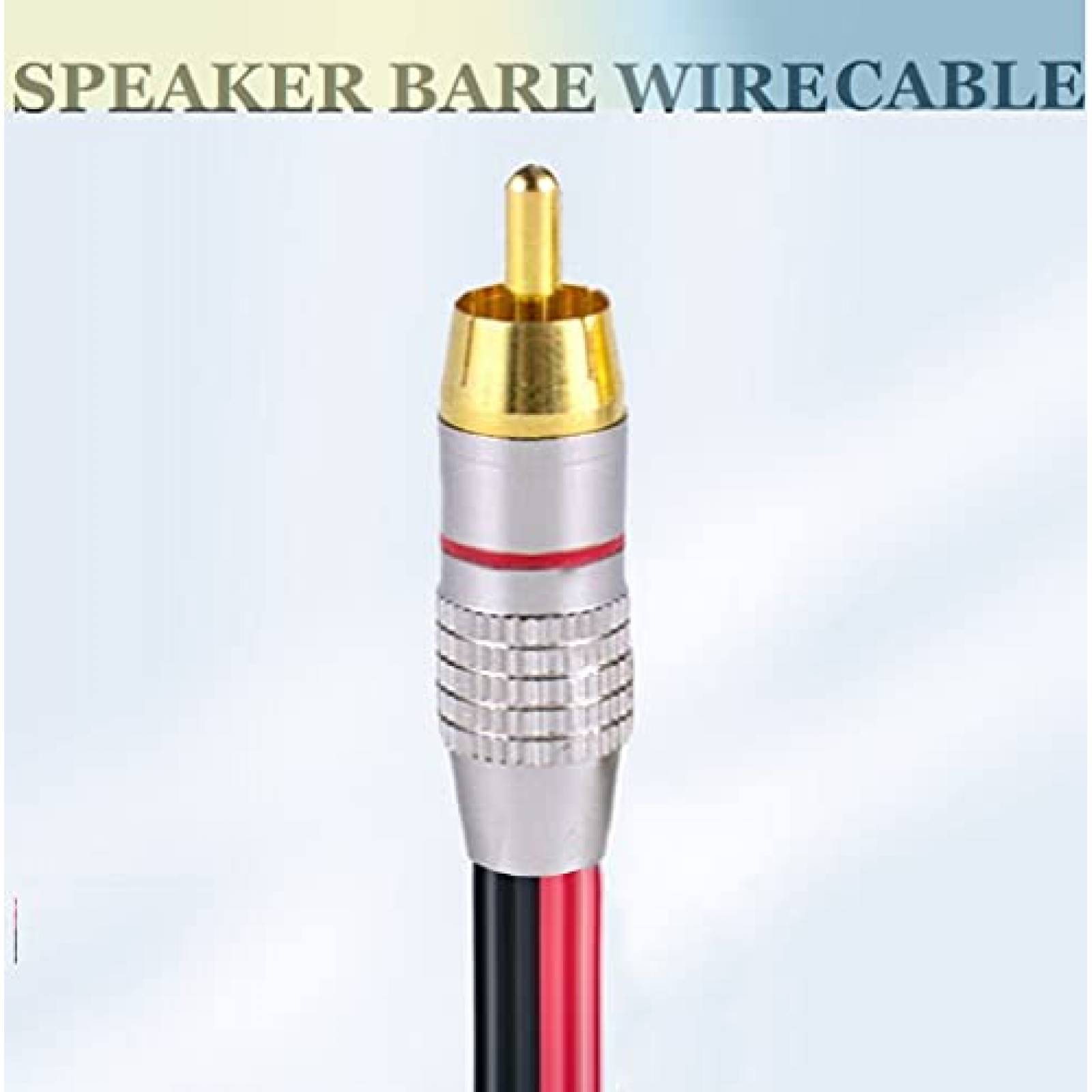 Cable RCA ukiism 6.6ft con Material PVC para Bocina -Rojo