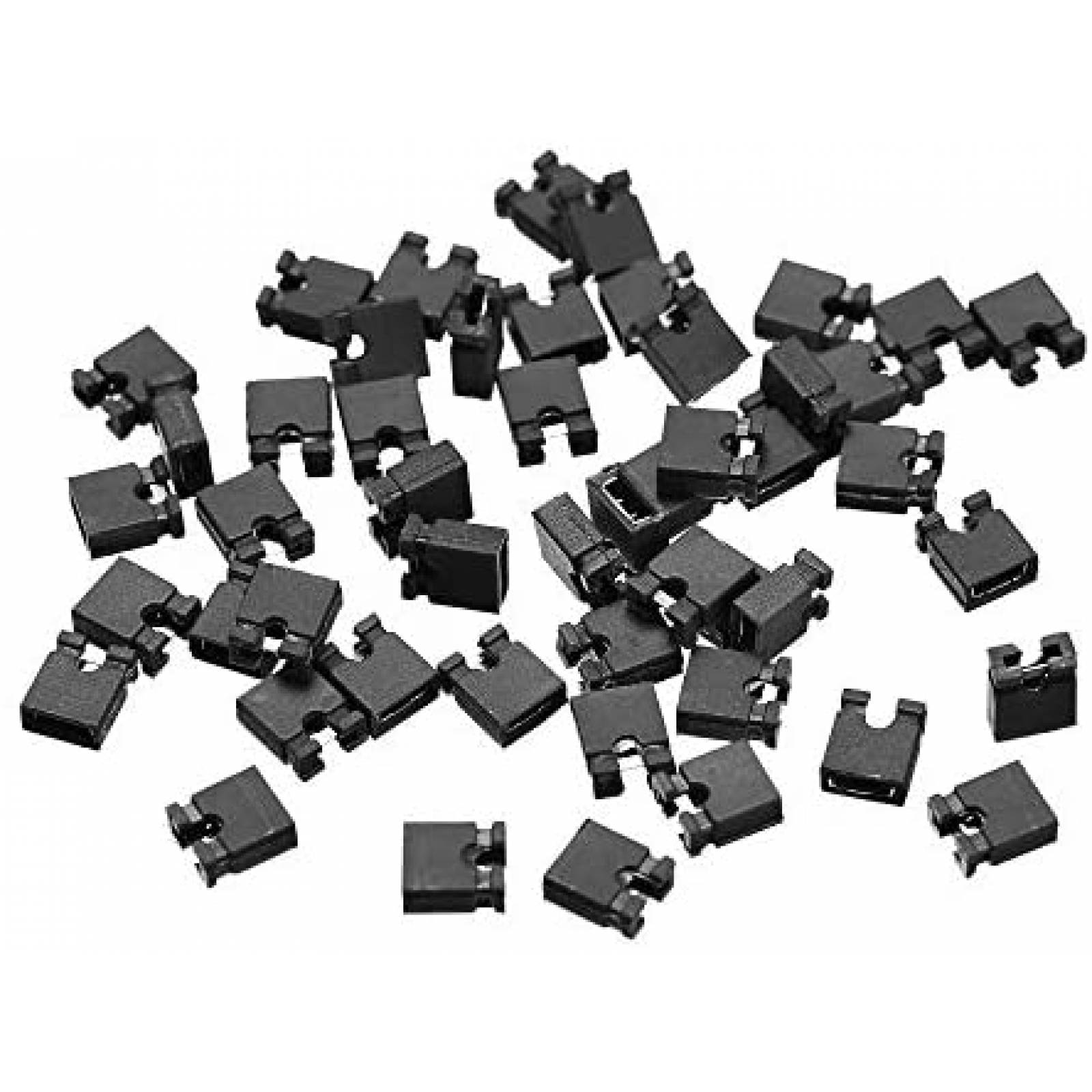 Pack cabezas para circuito jumper uxcell x50 2mm -Negro