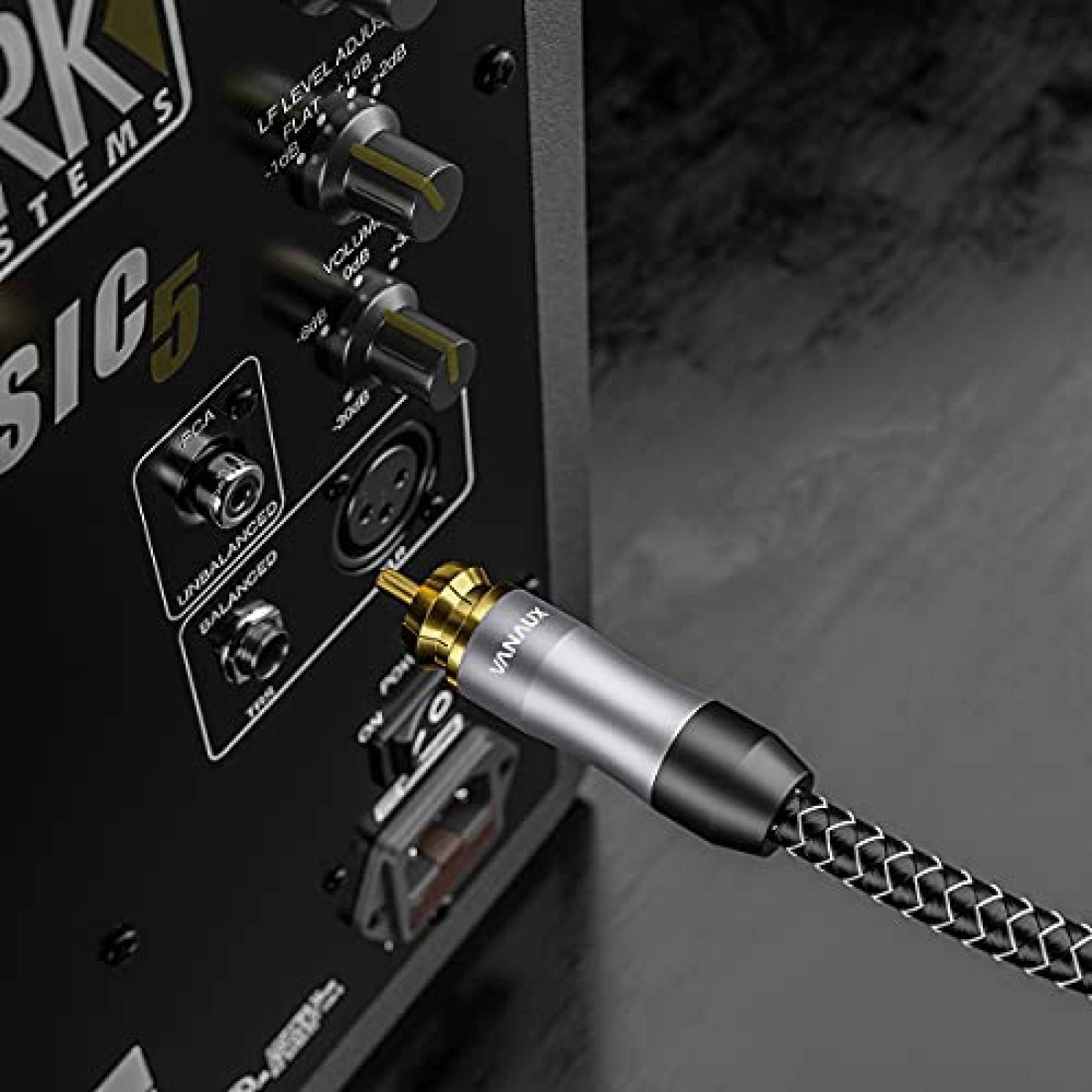 Cable VANAUX Coaxial SPDIF Audio Digital Macho a Macho