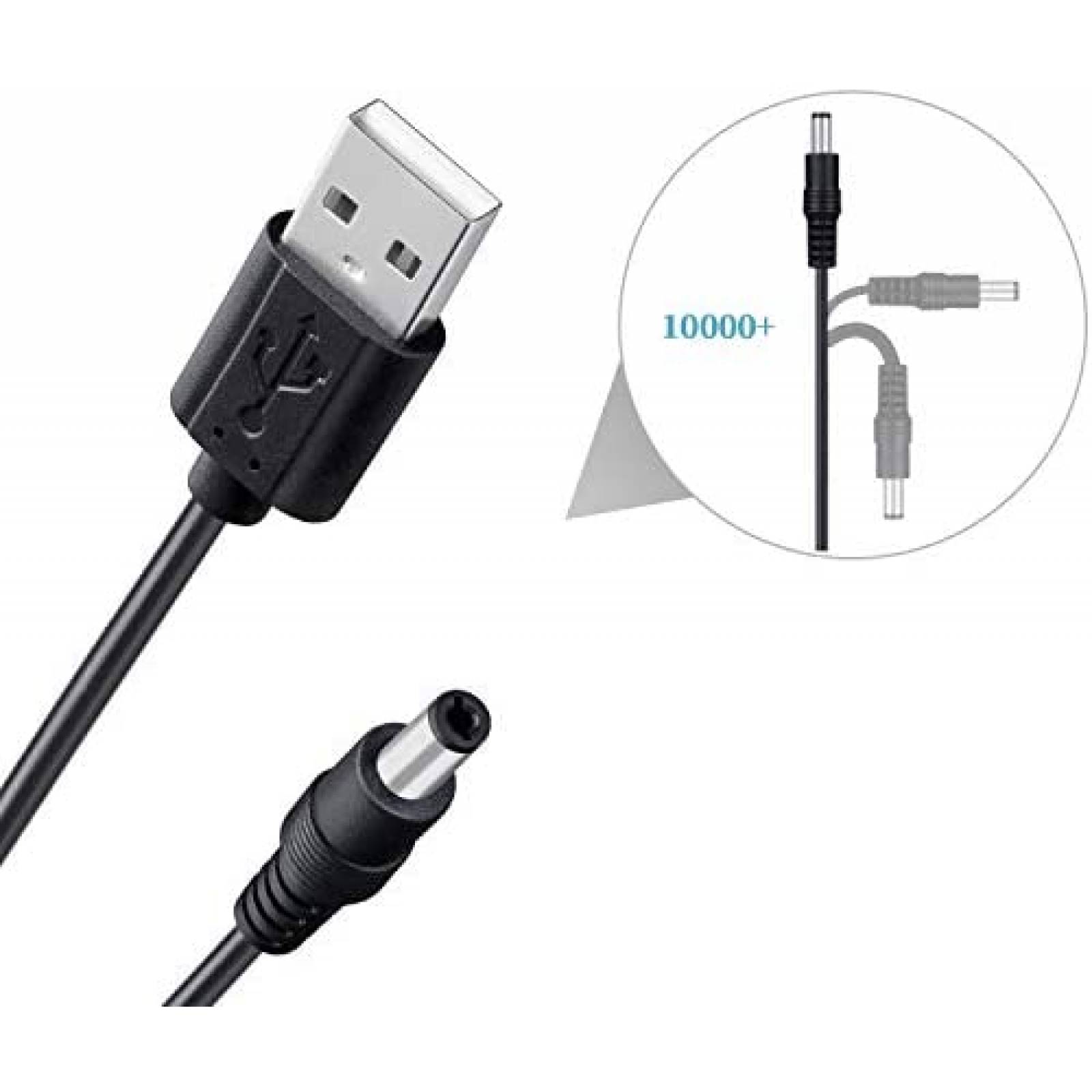 Cable Cargador waremew USB DC 12V 8W 2A Universal -Negro