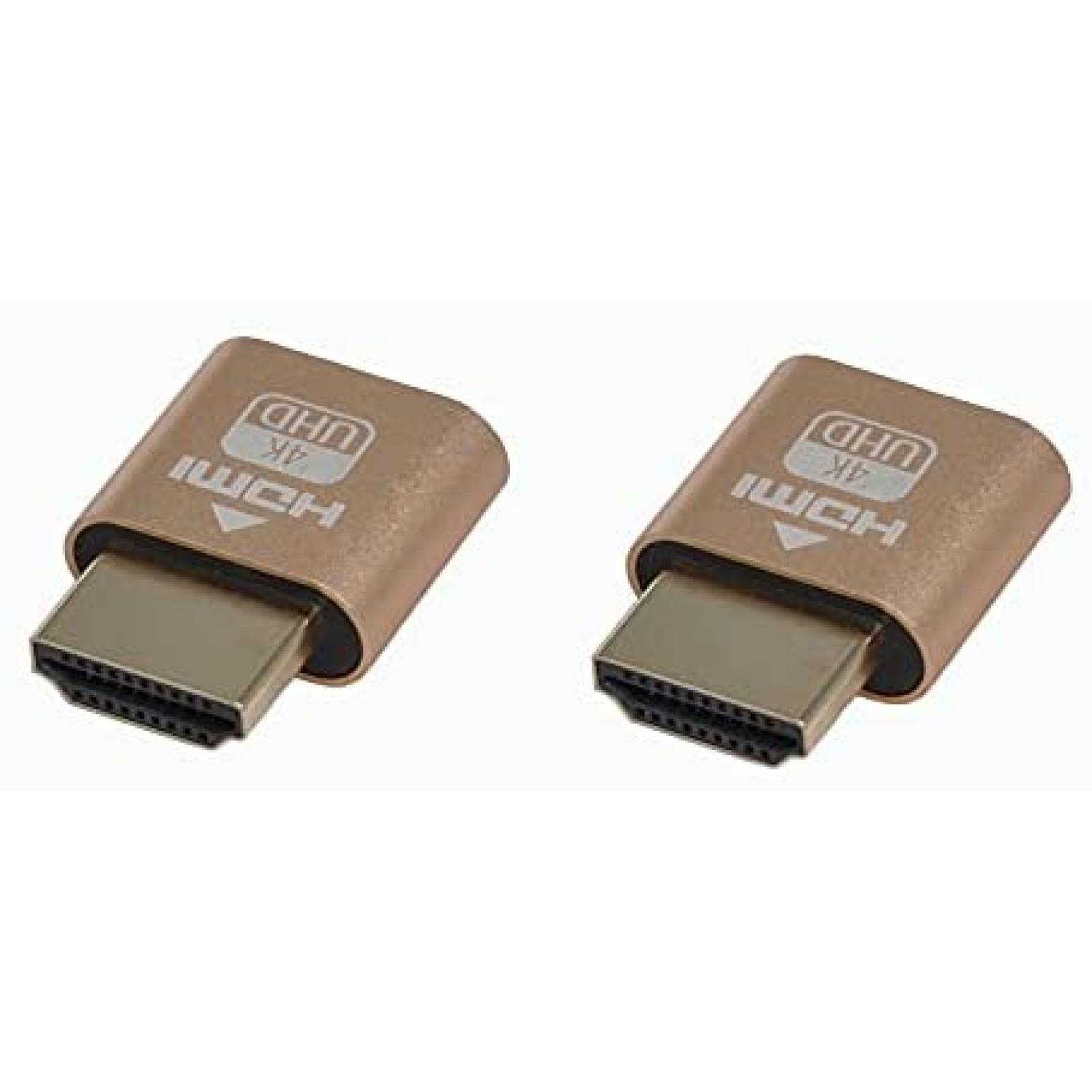 Emulador de pantalla WLGQ Dummy Plug 4K HDMI de monitor