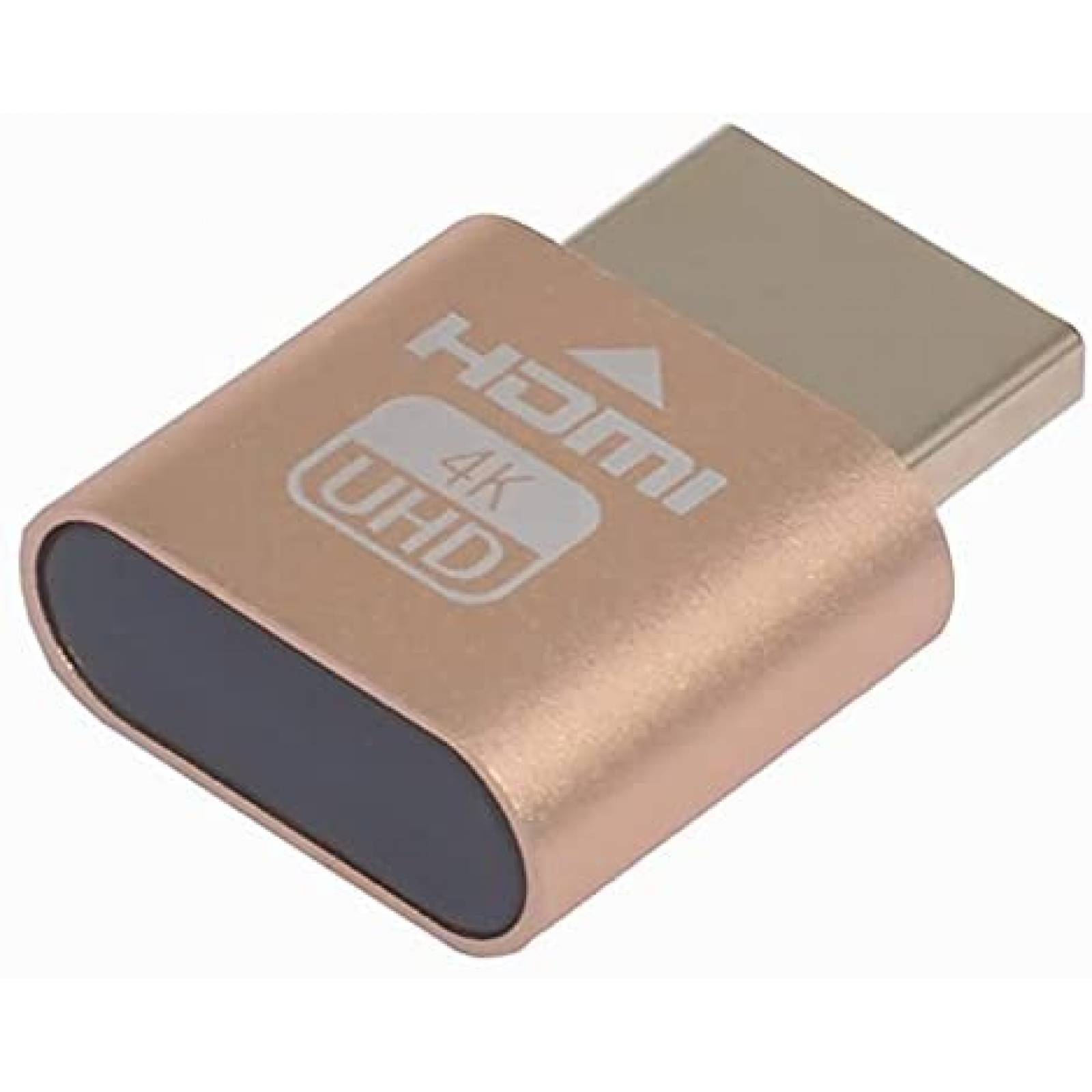 Emulador de pantalla WLGQ Dummy Plug 4K HDMI de monitor