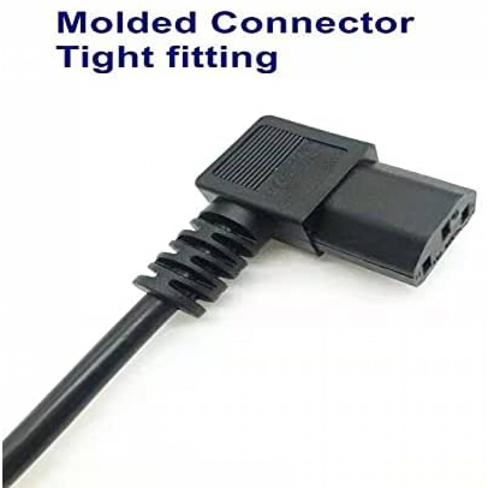 cable para television LCD York wonder 10FT tipo L -Negro