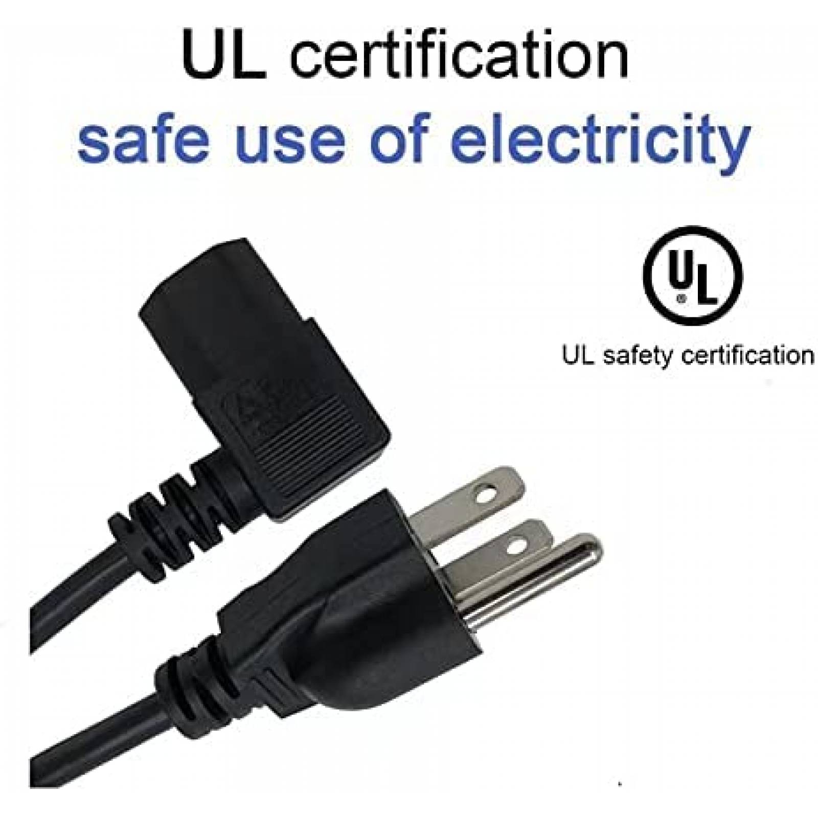 cable para television LCD York wonder 10FT tipo L -Negro