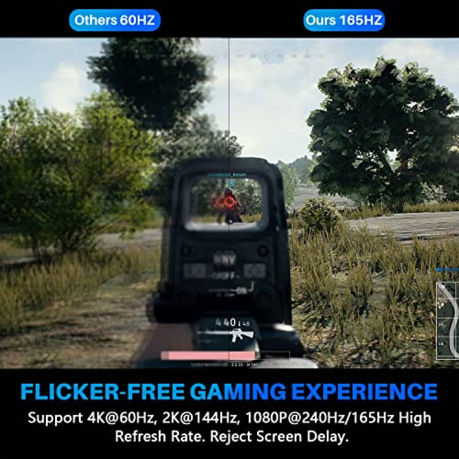 Cable DisplayPort Adoreen 25ft 4K60Hz de Nylon Trenzado