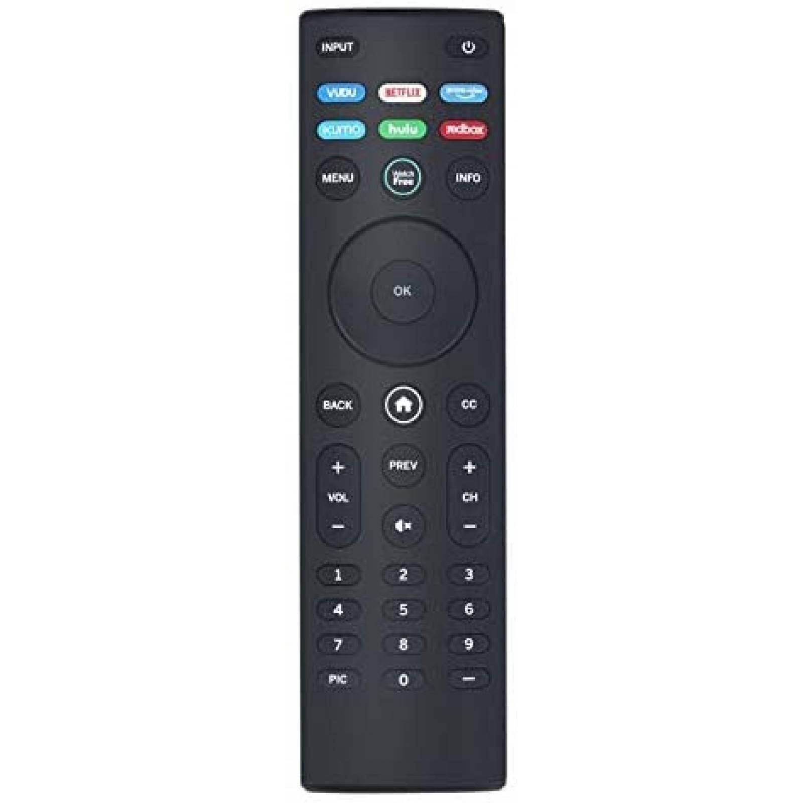 Control Remoto AIDITIYMI XRT140 para Smart TV Vizio -Negro