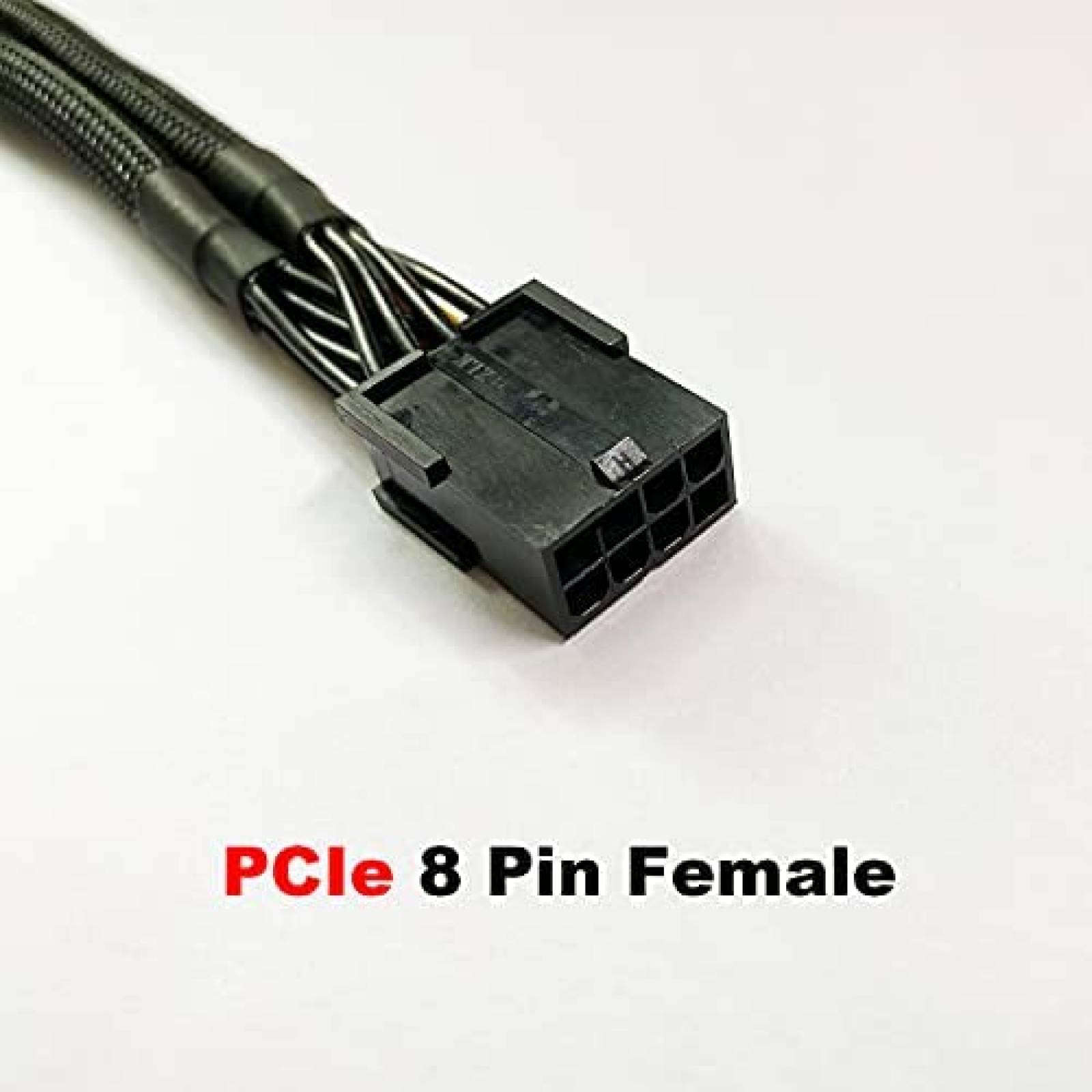 Pack cables tipo GPU VGA a PCI-e 8pin Amangny x6 -Negro