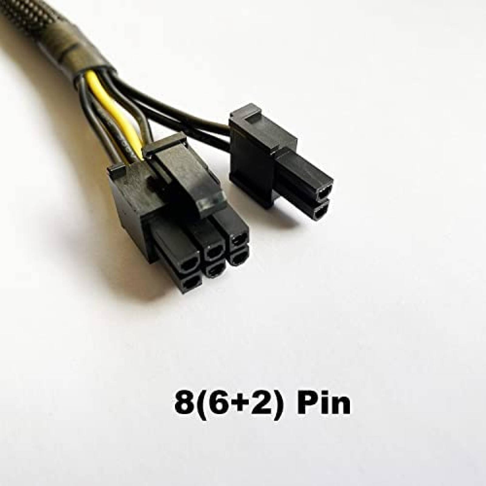 Pack cables tipo GPU VGA a PCI-e 8pin Amangny x6 -Negro