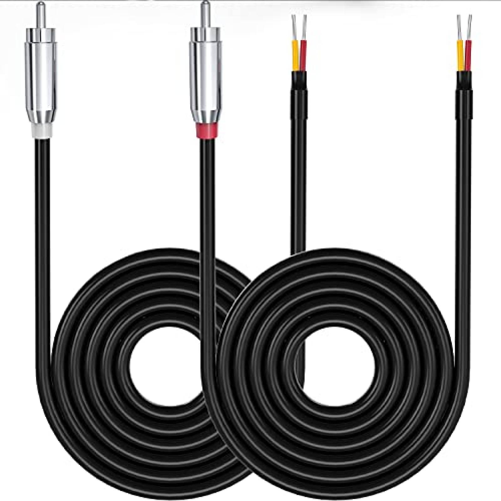 Cable de altavoz RCA Cable de altavoz de alambre desnudo al