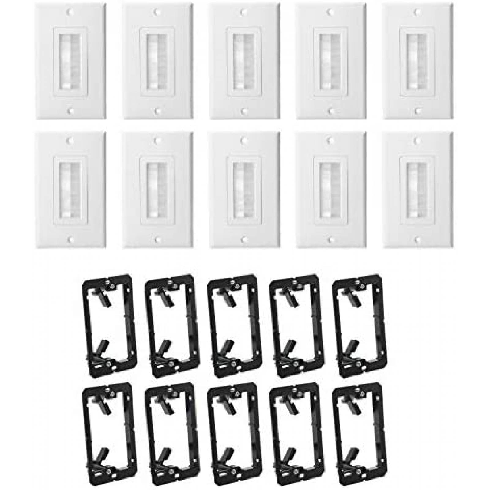 Tapa Enchufe ANONION Bajo Voltaje 10 unidades -Blanco