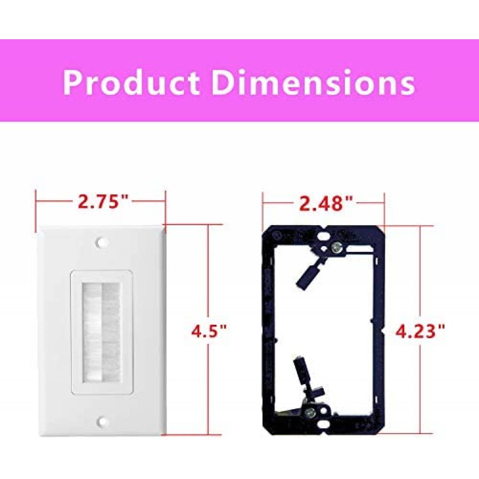 Tapa Enchufe ANONION Bajo Voltaje 10 unidades -Blanco