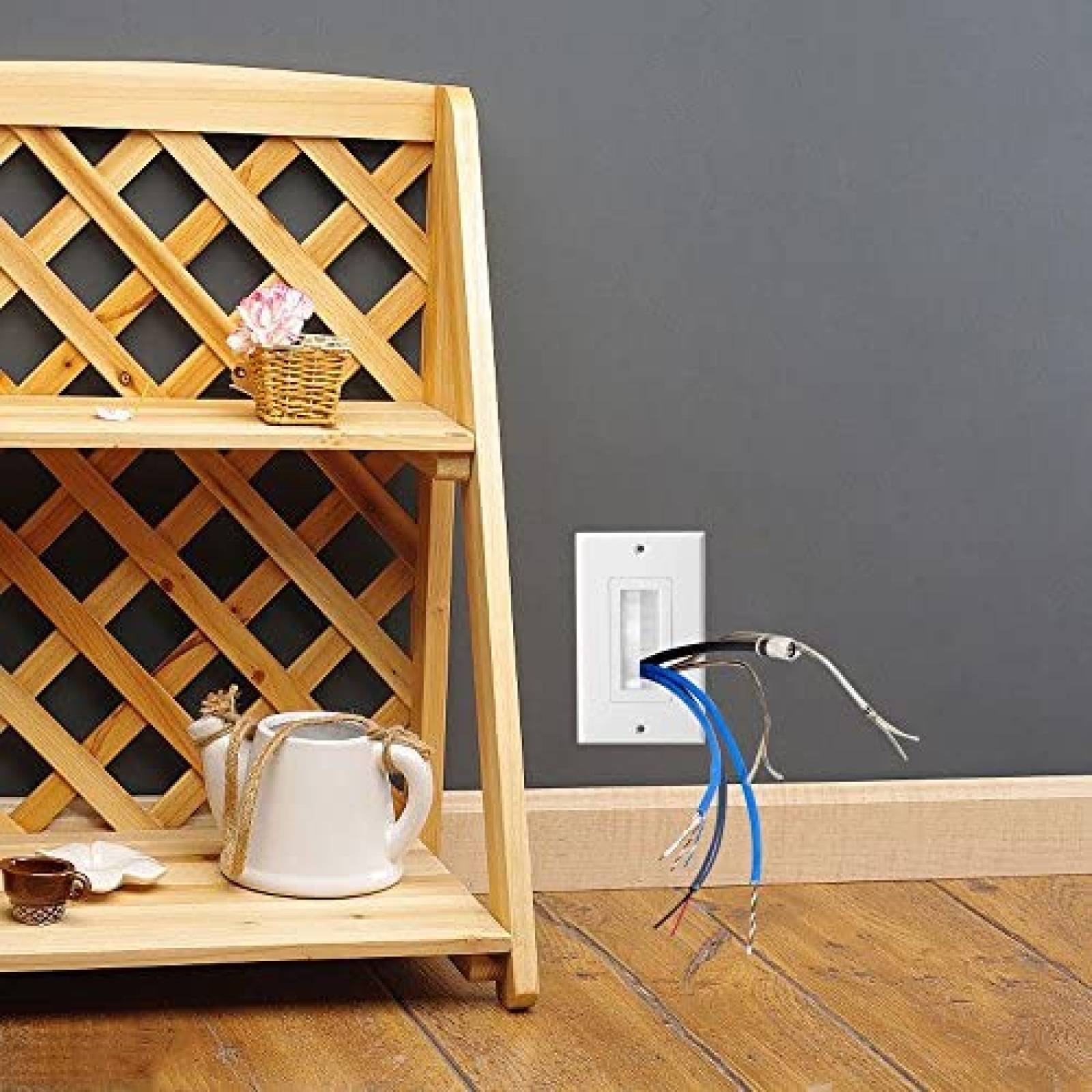 Tapa Enchufe ANONION Bajo Voltaje 10 unidades -Blanco