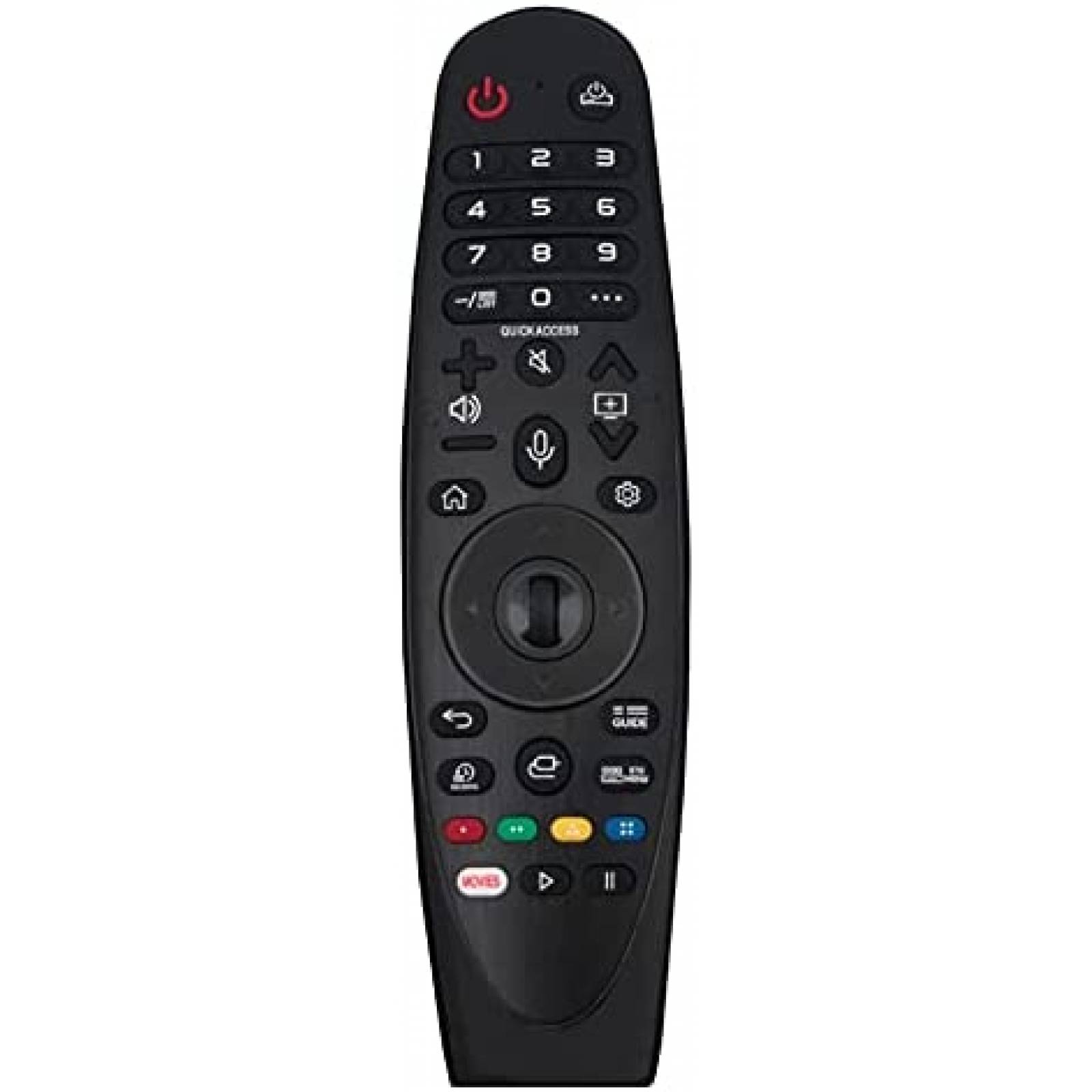 Control Remoto AULCMEET AN-MR19BA para Television LG -Negro