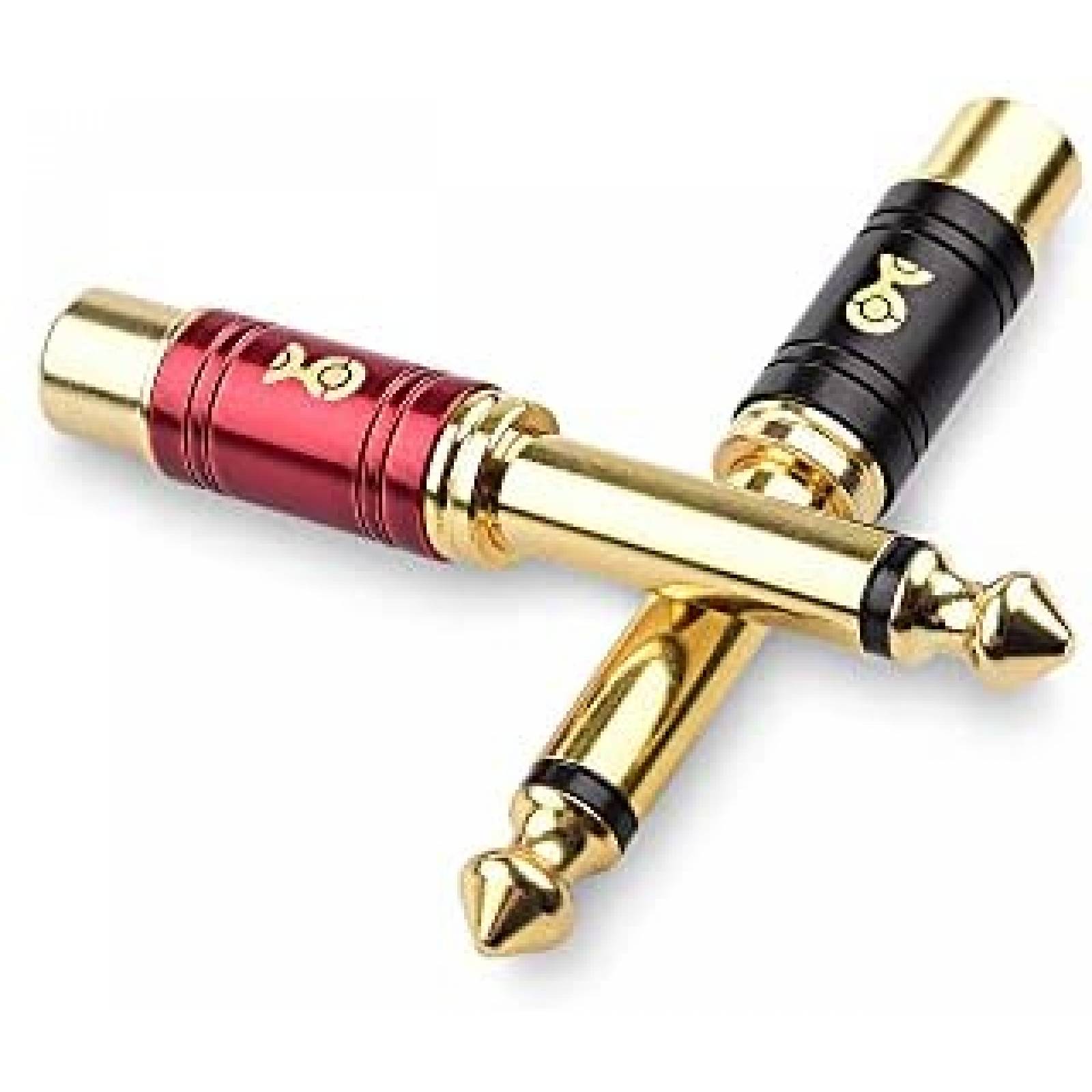 Adaptador de Audio Cable Matters RCA a 1/4 4 Pzs -Dorado