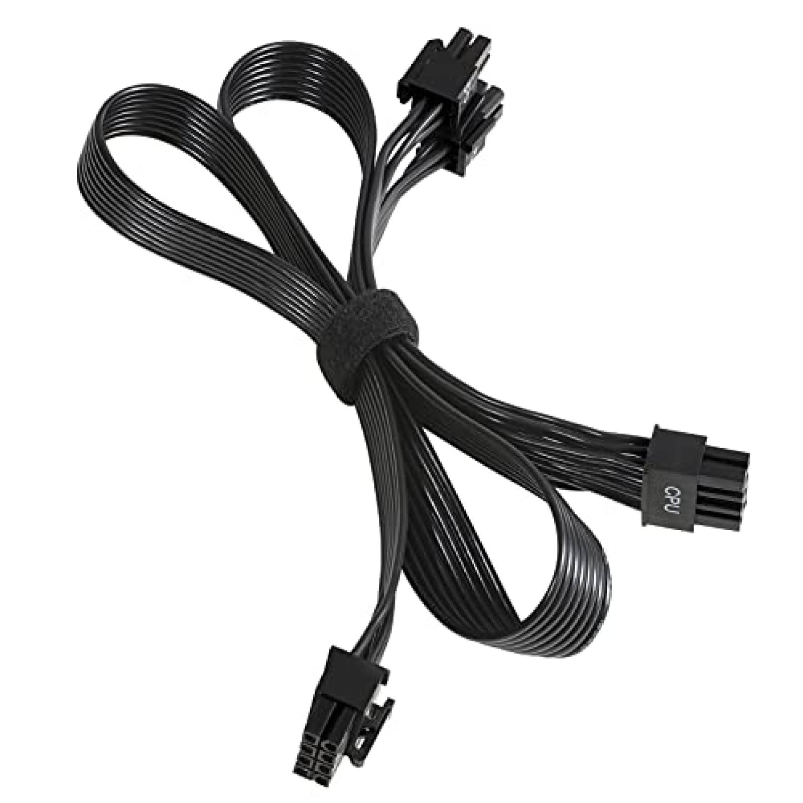 Cable Alimentador Certusfun CPU macho a doble EPS 8 -Negro