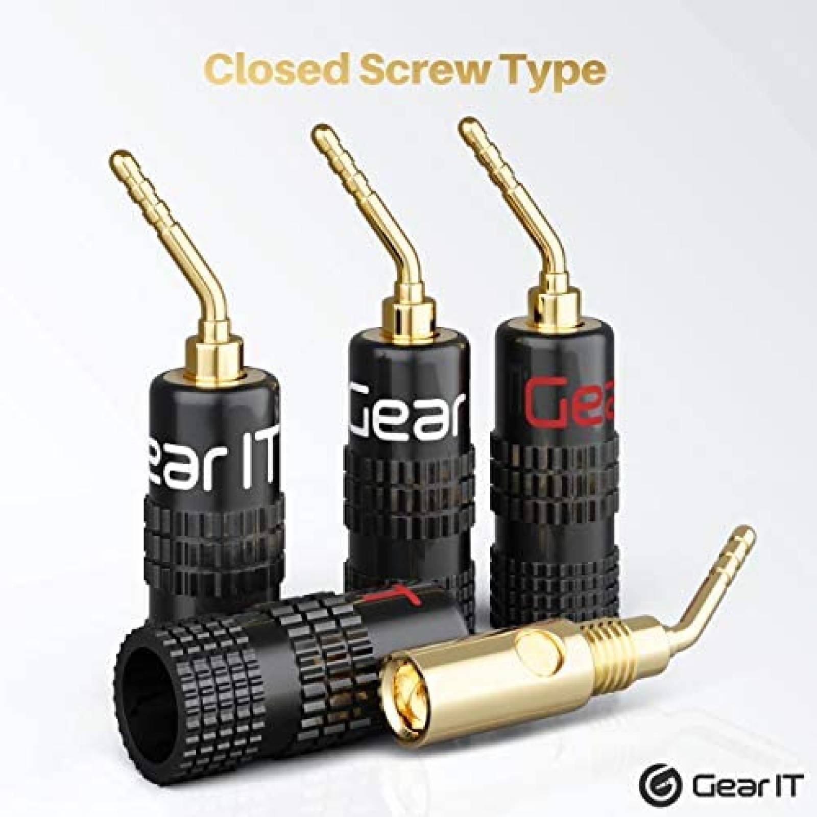 Conectores GearIT 6 Pares Tipo Banana para Cable de Bocina