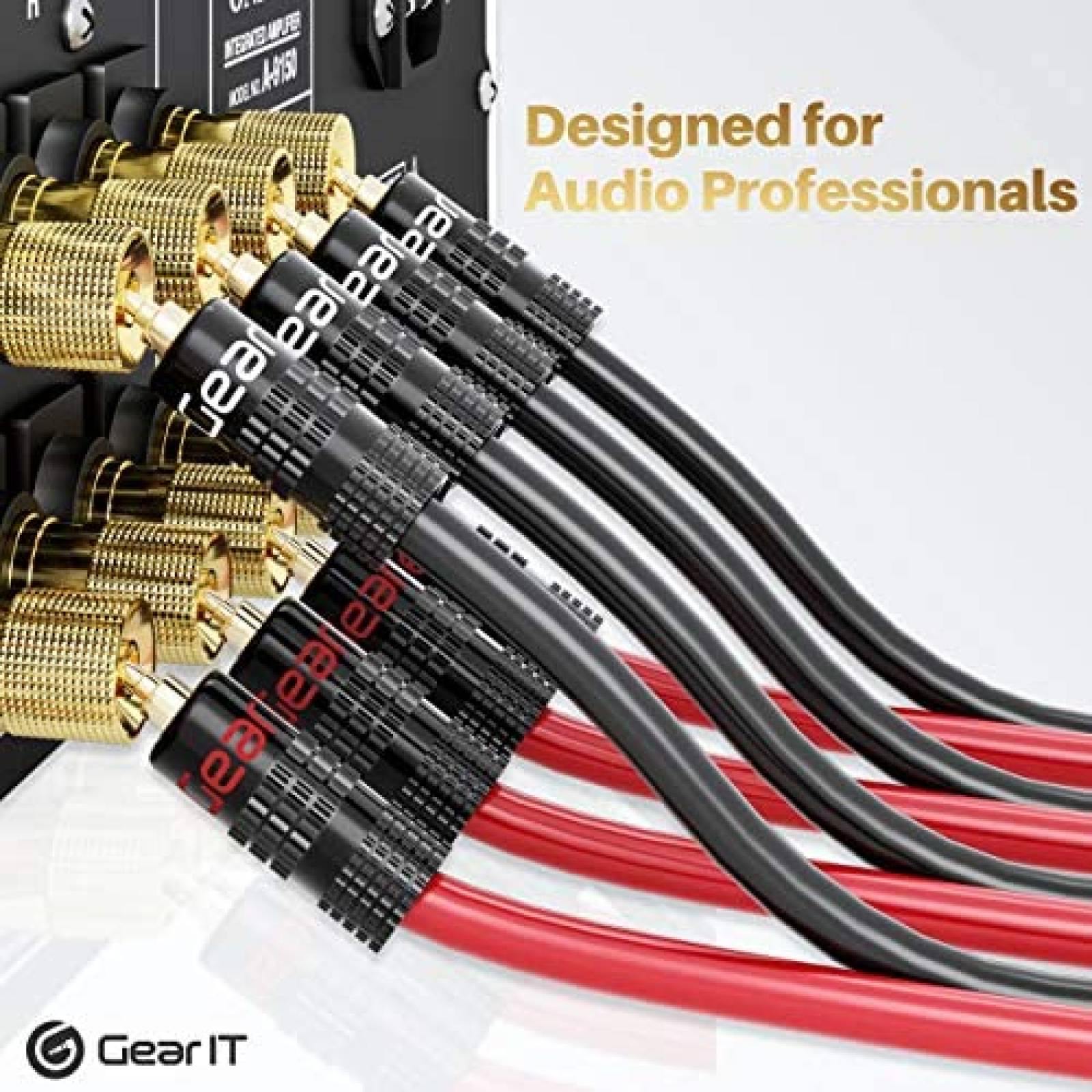 Conectores GearIT 6 Pares Tipo Banana para Cable de Bocina