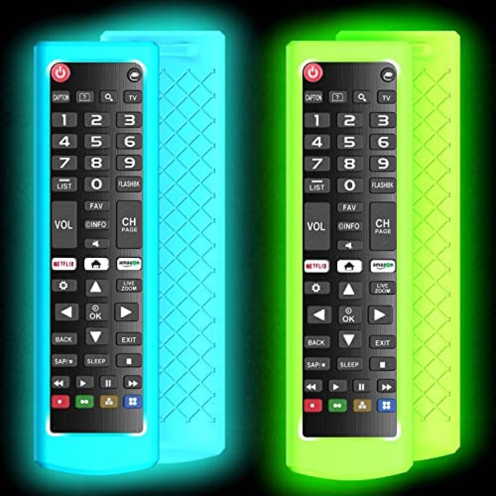 Carcaza Control Lambcare LG TV 2 unidades Silicon -Verde