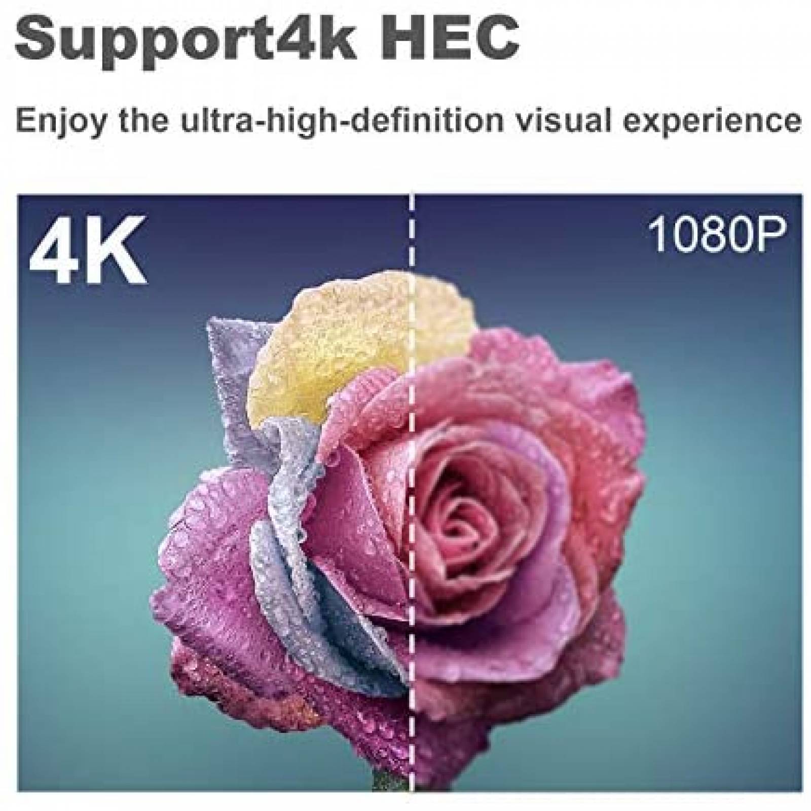 Cable LEENUE 2 Pzs Extension HDMI Macho a Hembra -Negro
