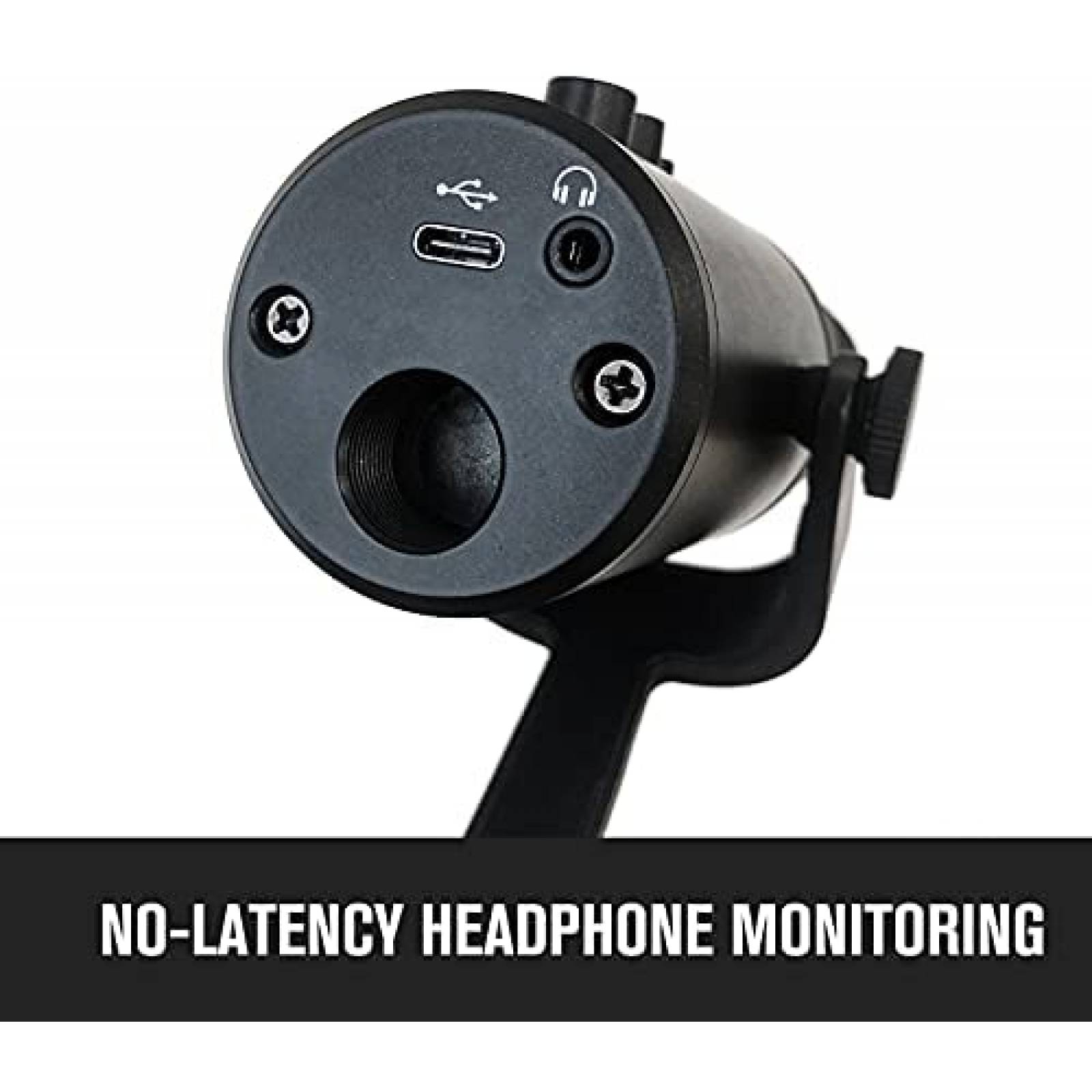 Microfono de condensador MANAYO de grabacion USB -Negro