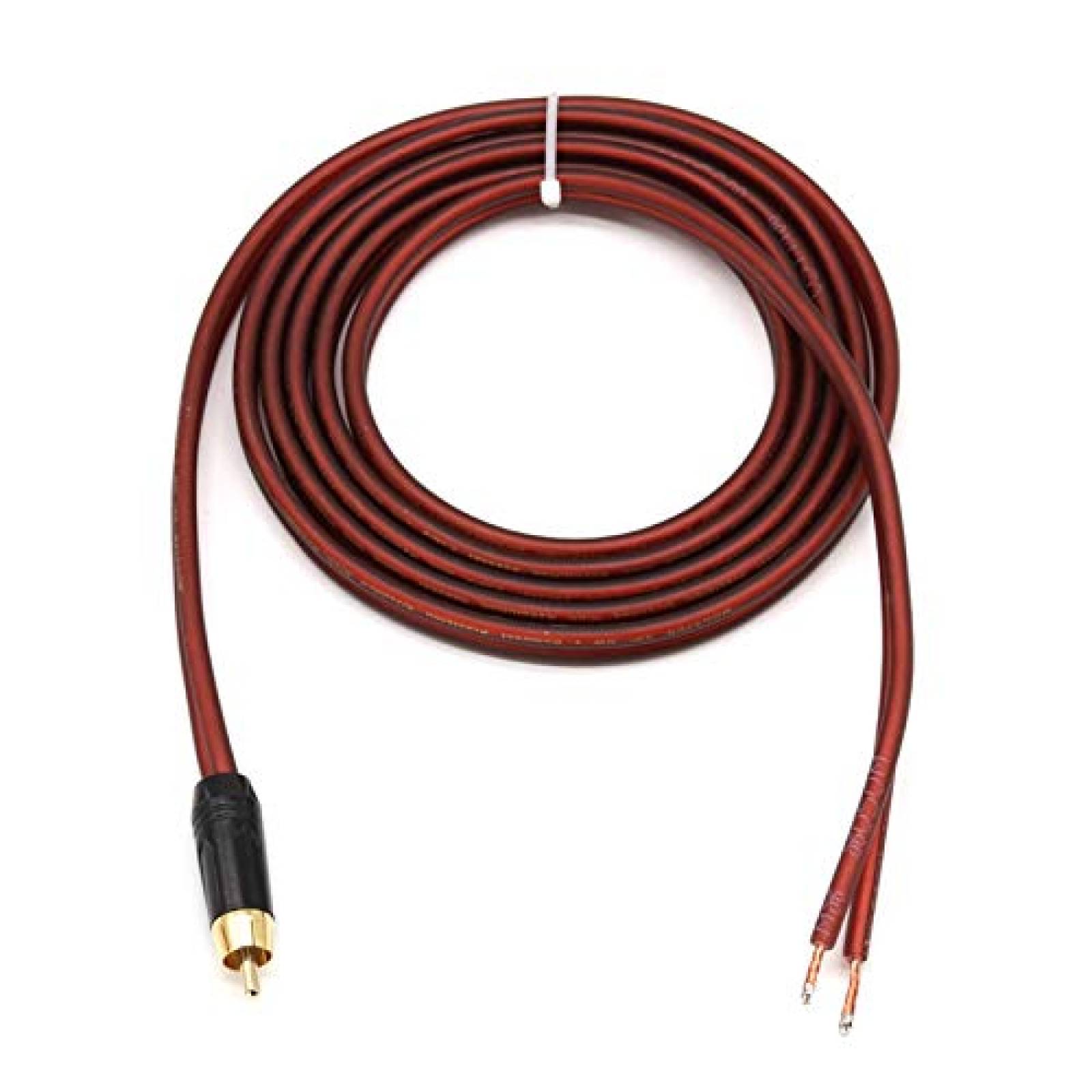 Cable de Audio Mili Dianzi RCA a Dos Entradas Desnudas -Rojo