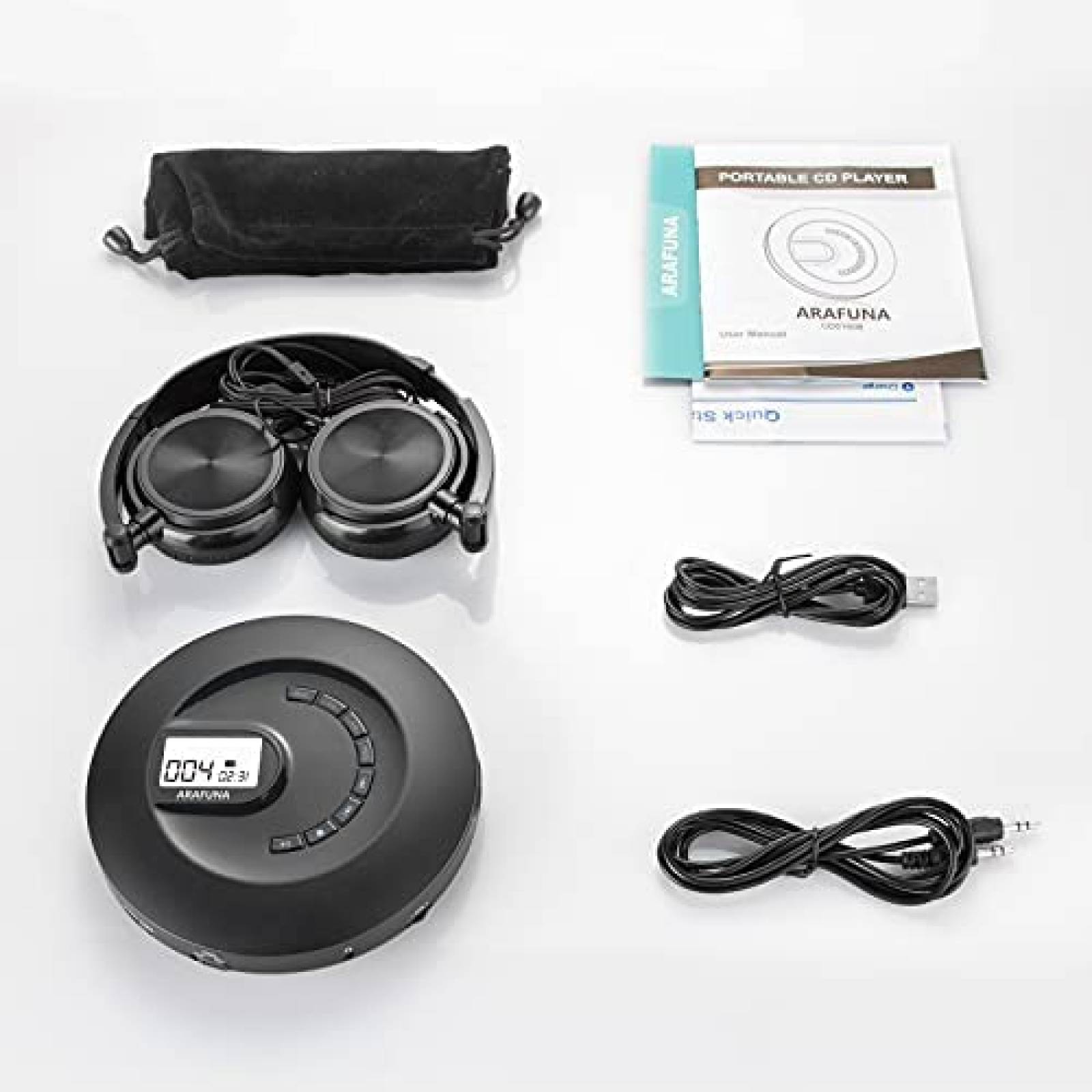 Kit Reproductor de CDs Portatil Miuscall-C c/Audifonos