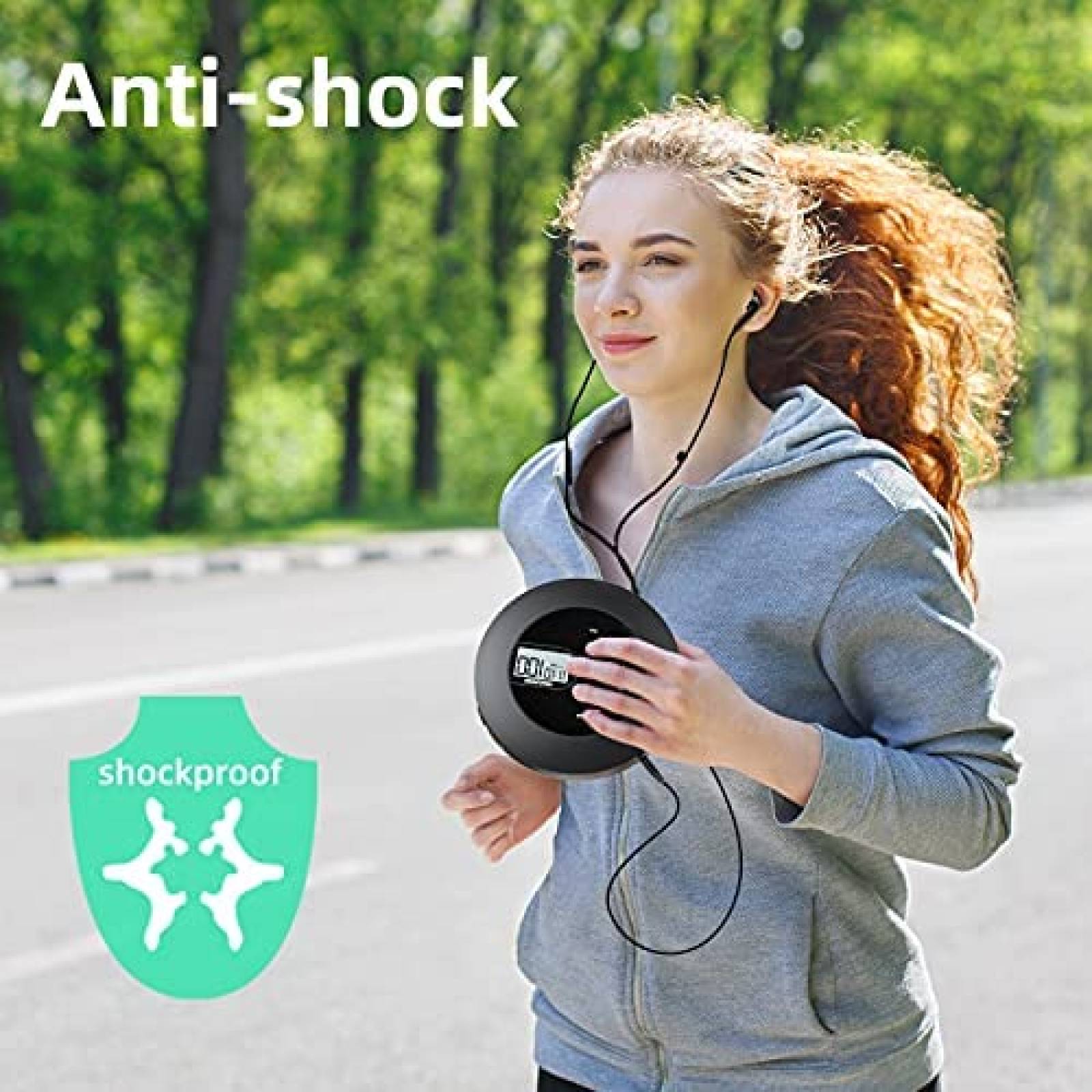 Kit Reproductor de CDs Portatil Miuscall-C c/Audifonos