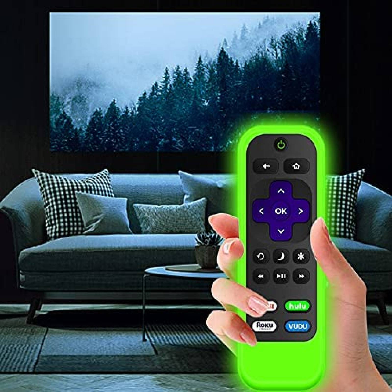 Pack funda para control Roku TV NA x2 -Azul/verde