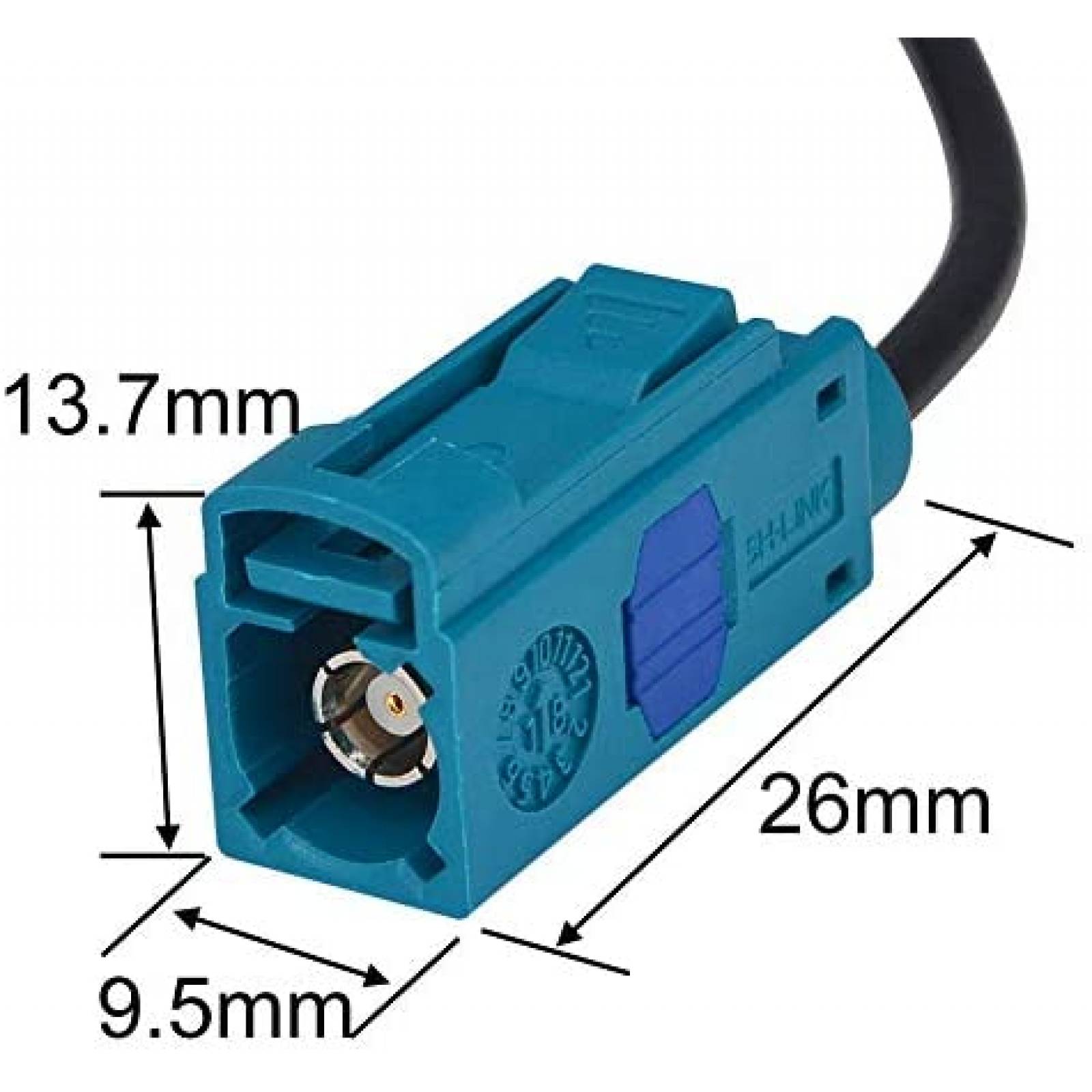 Pack fakra C conector hembra onelinkmore Store x10 -Azul