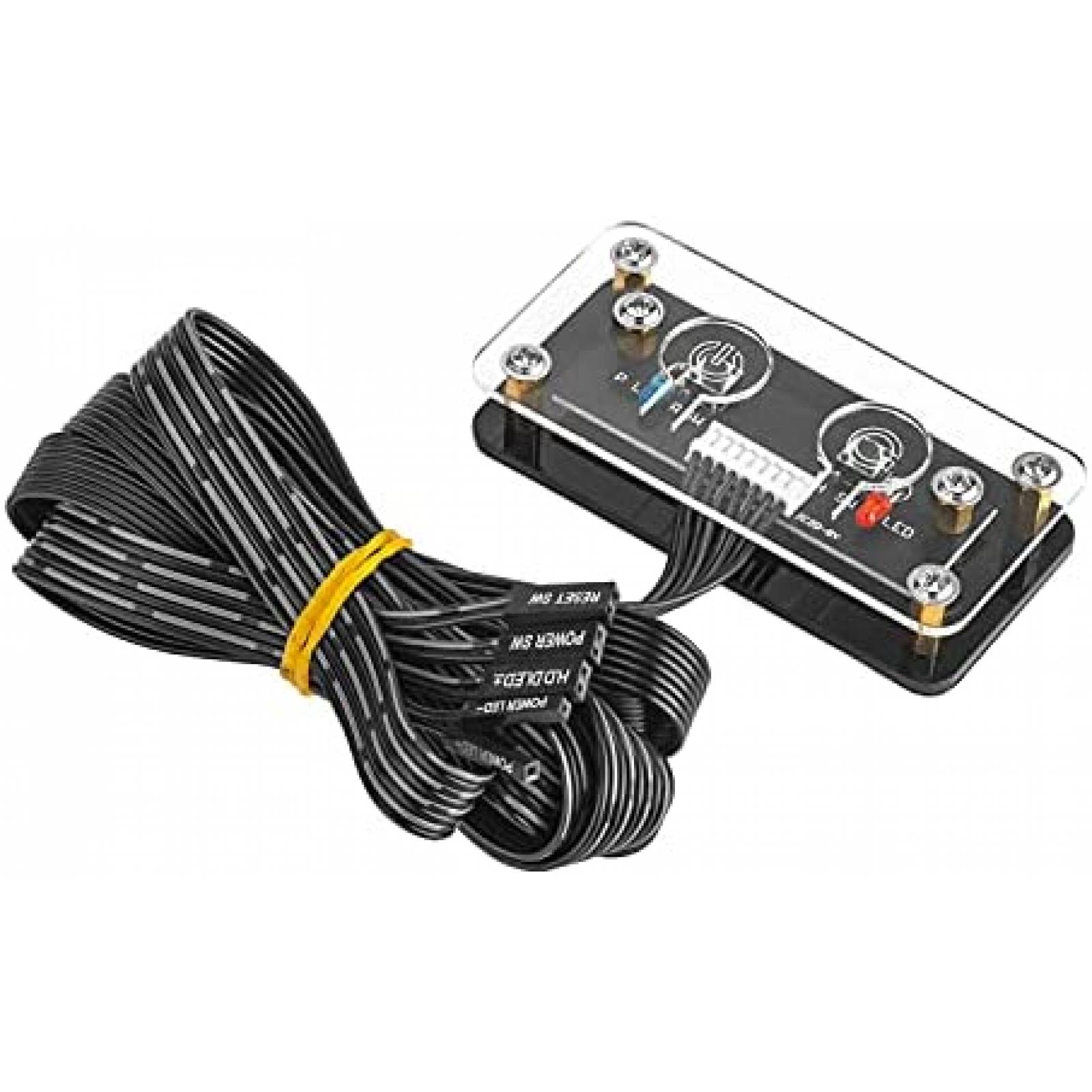 Interruptor de Encendido OwlTree para PC On/Off LED -Negro