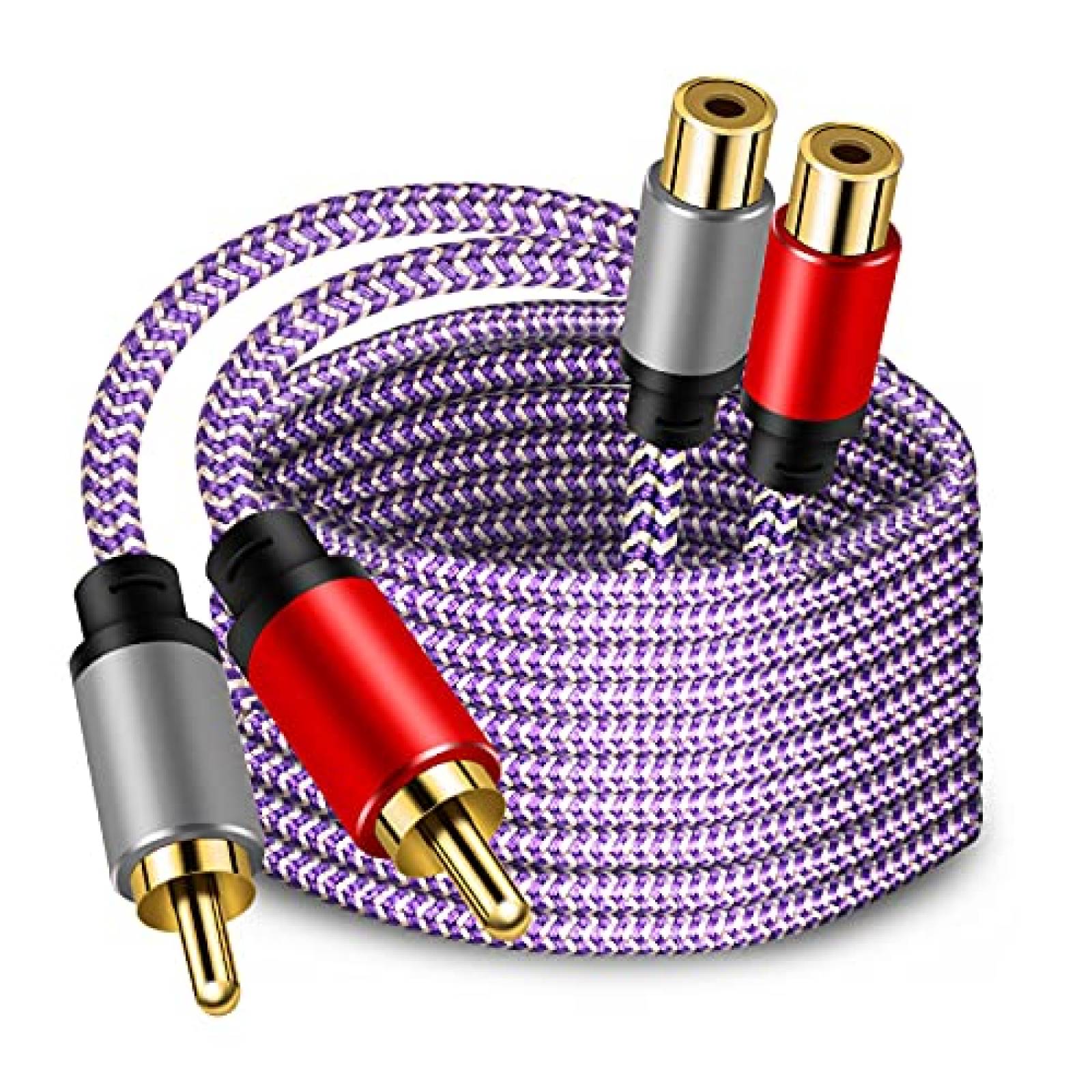 Cable de extension RCA TanGuYu 2 RCA macho a 2 RCA hembra