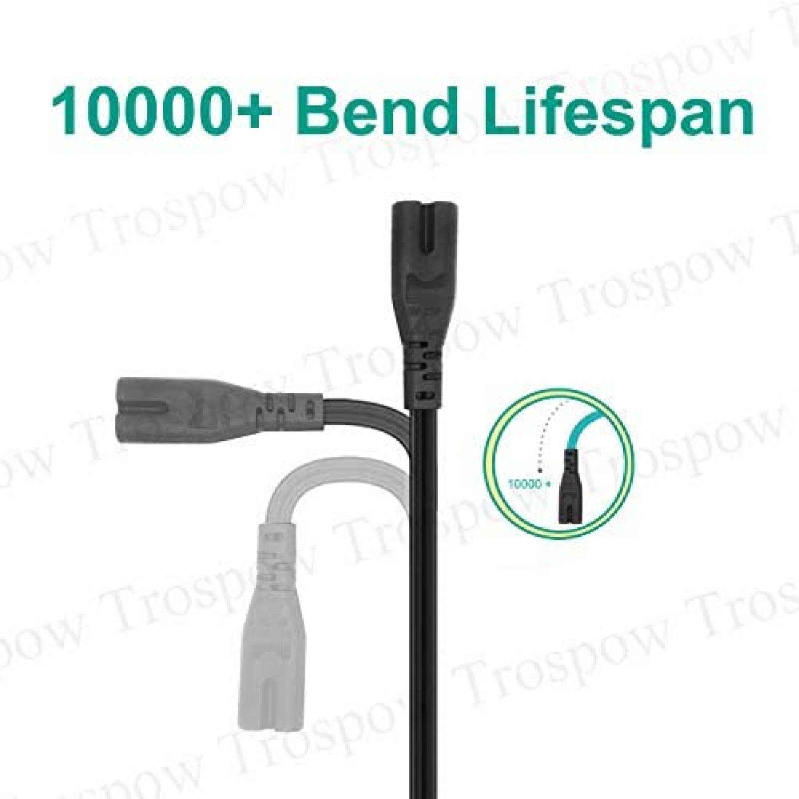 Cable de Alimentacion Trospow 8.2ft para Hisense TV -Negro