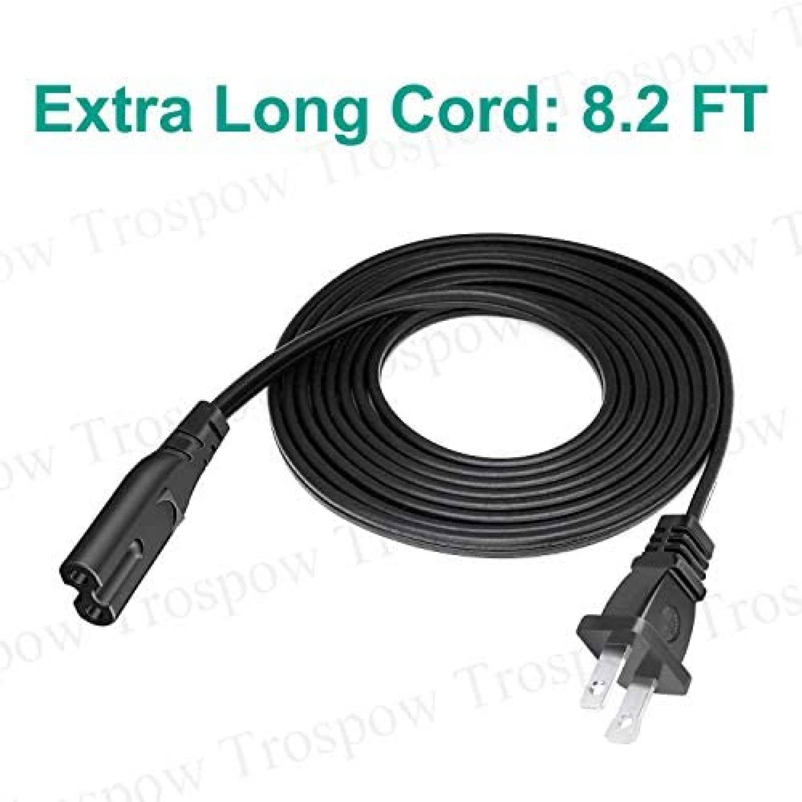 Cable de Alimentacion Trospow 8.2ft para Hisense TV -Negro