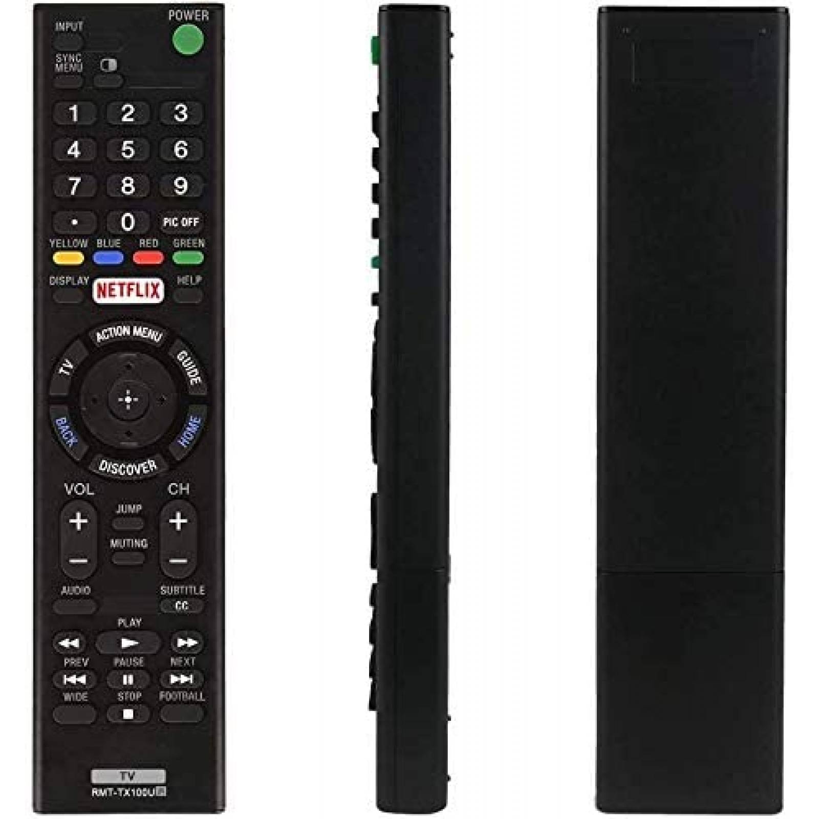 Control Remoto UBay RMT-TX100U para Television Sony -Negro