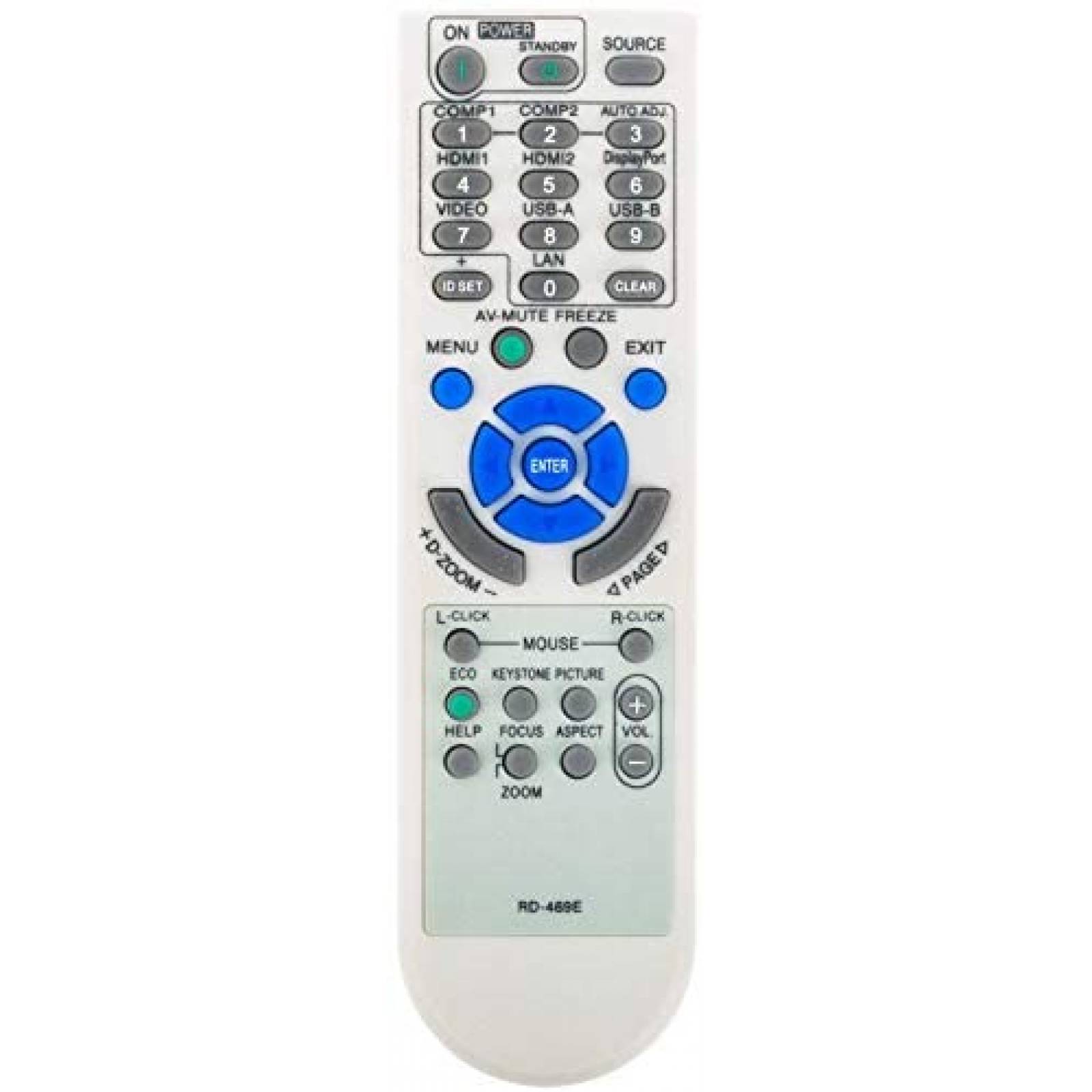 Control Remoto WINFLIKE para Proyector NEC -Blanco