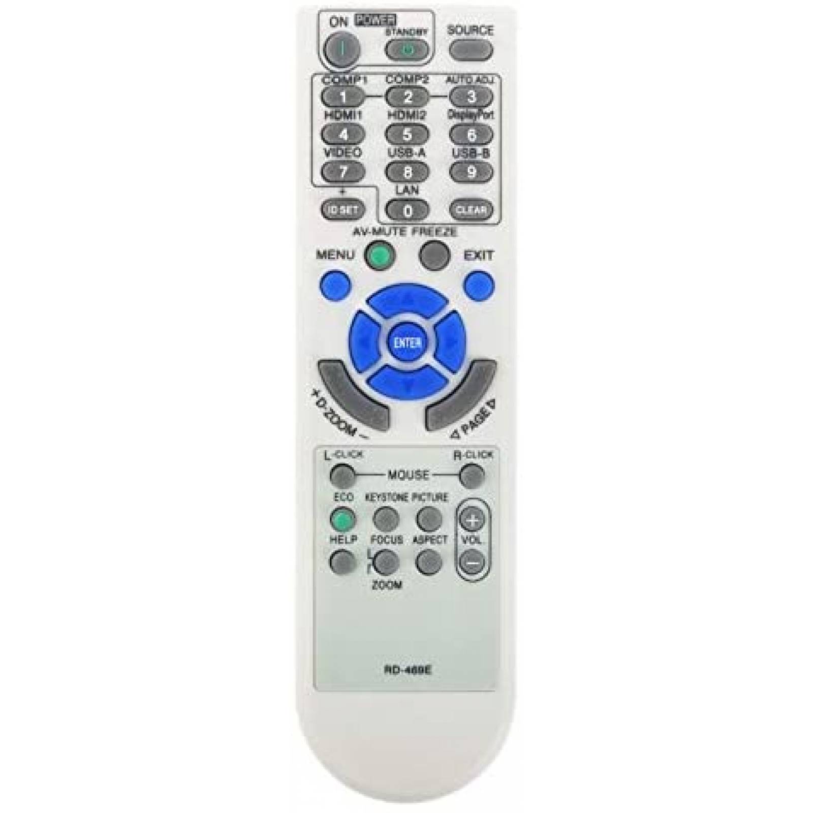 Control Remoto WINFLIKE para Proyector NEC -Blanco