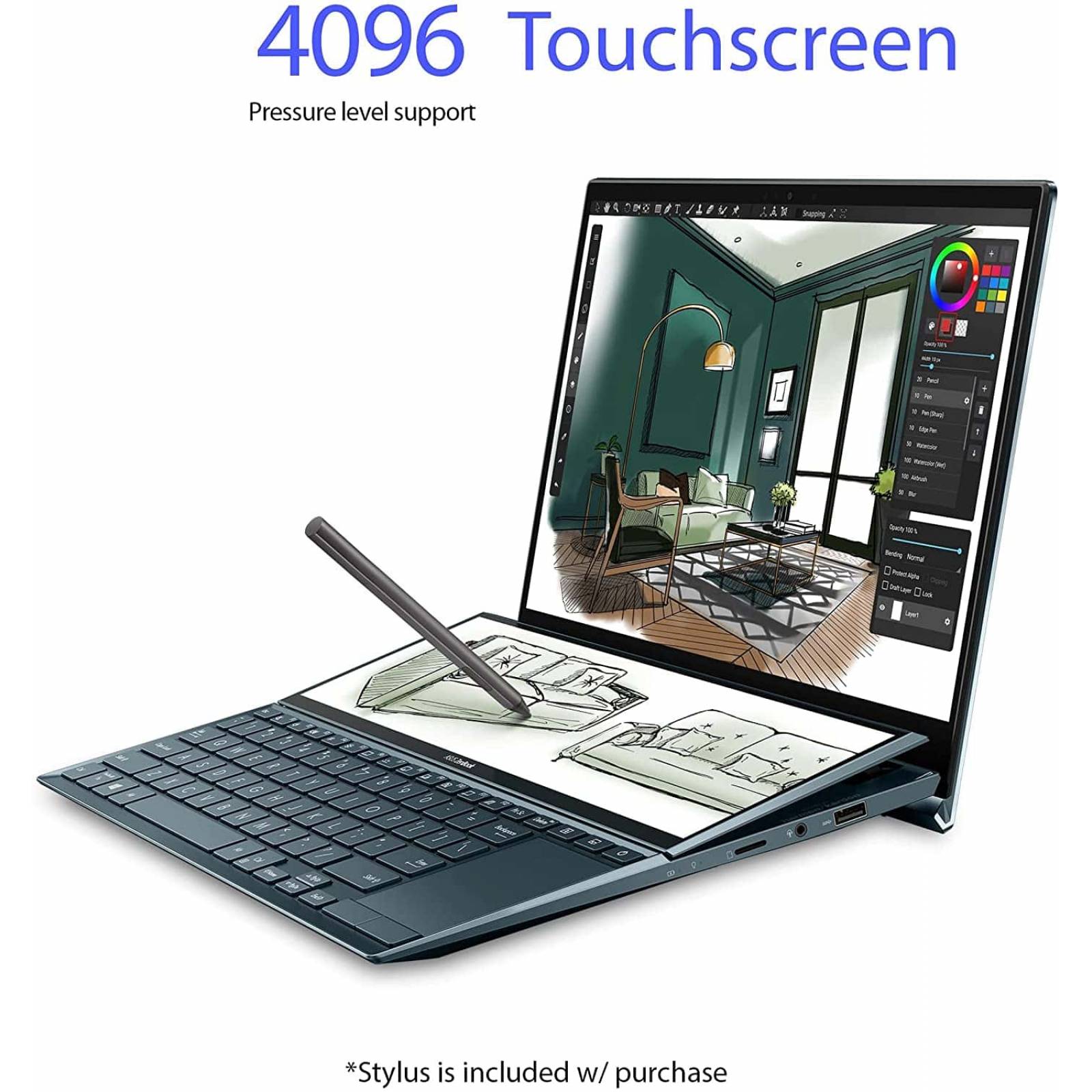 Laptop ASUS ZenBook Duo 14 14" FHD Core i7 16 GB 1 TB MX450