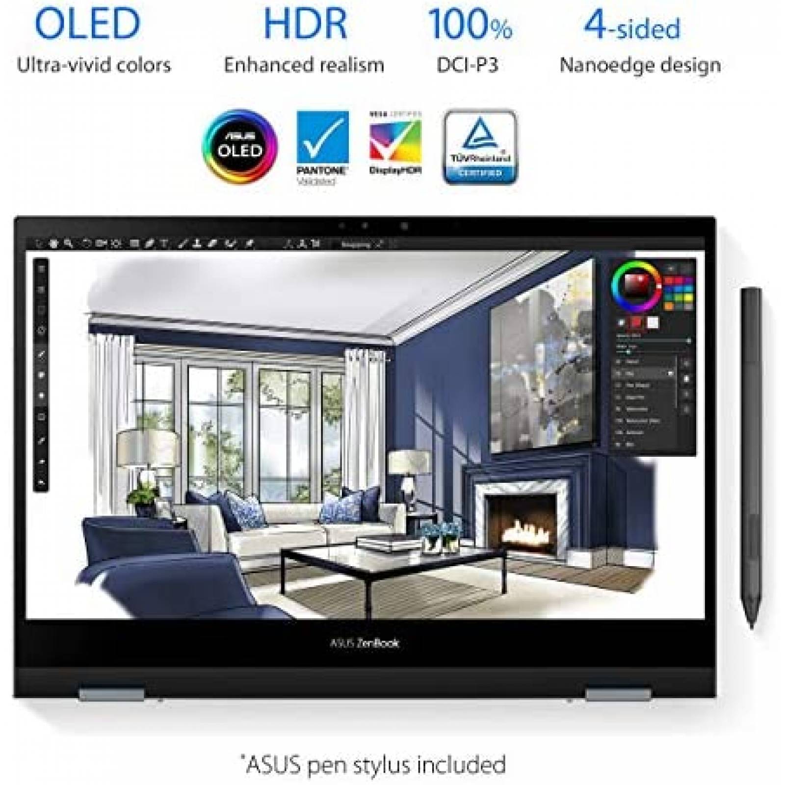 Laptop ASUS ZenBook Flip 13 13.3" 8 GB 512 GB Win 11 -Gris