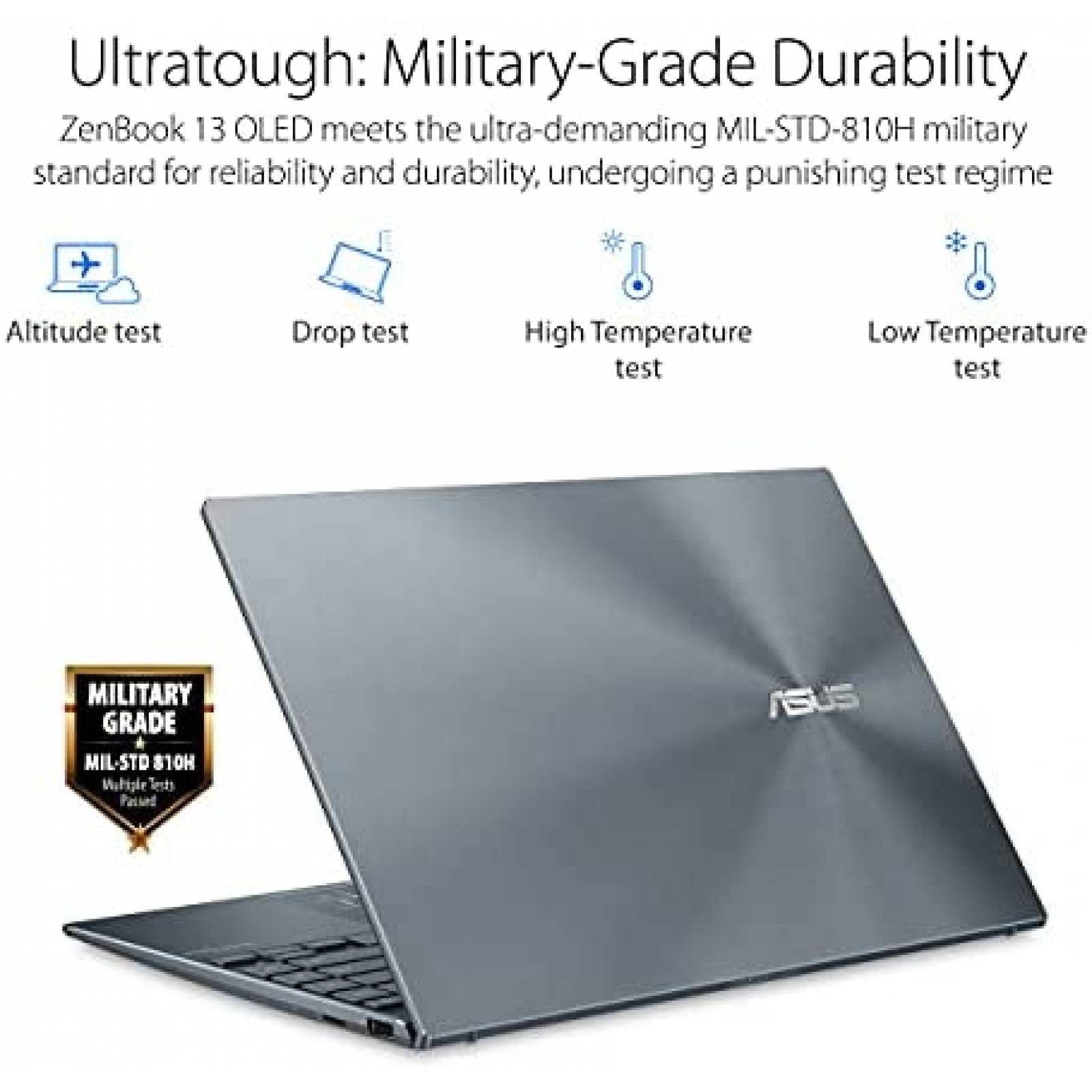 Laptop ASUS ZenBook 13 13.3" FHD 8 GB 512 GB SSD -Gris