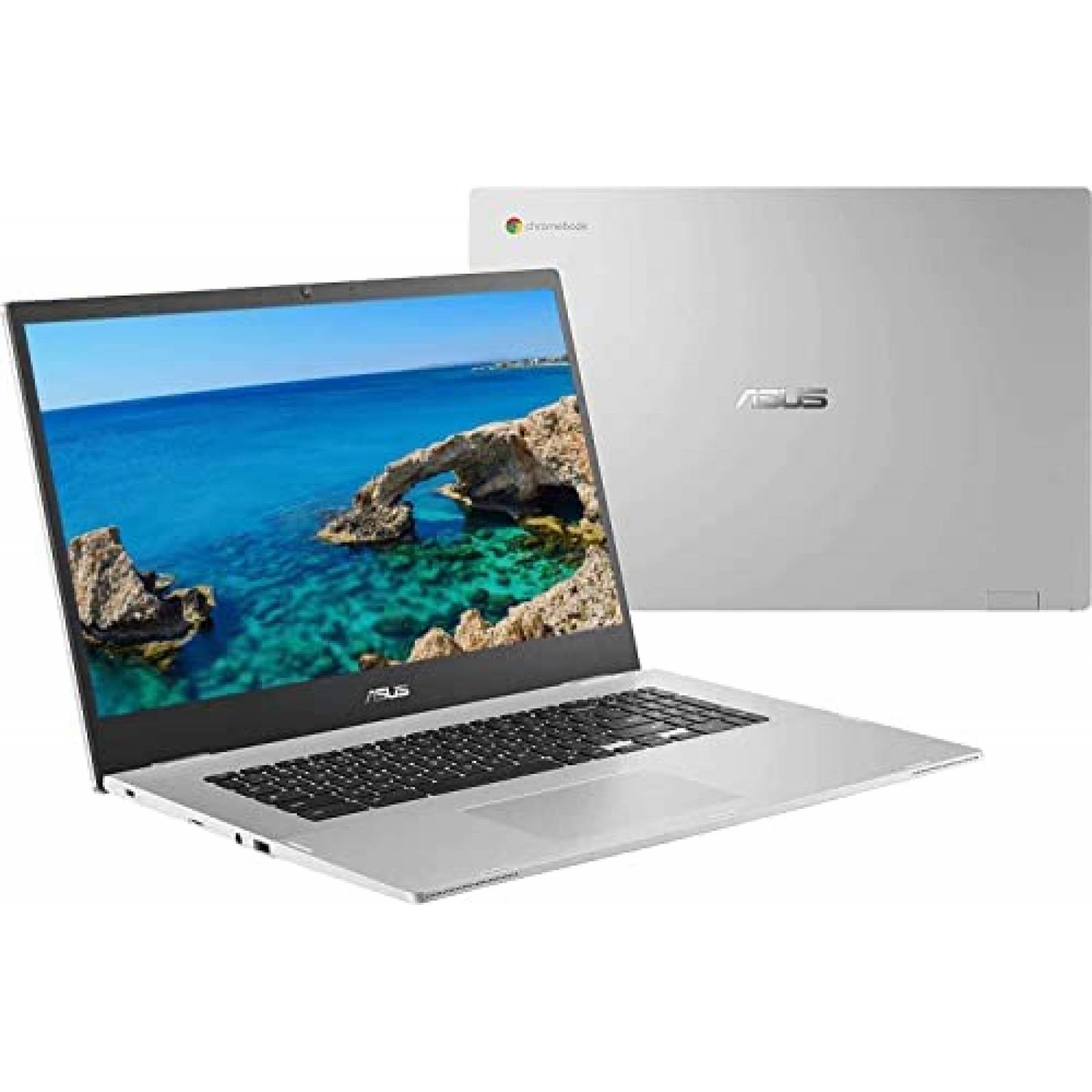 Laptop Chromebook 17.3'' Intel N4500 4GB 32GB Plateado