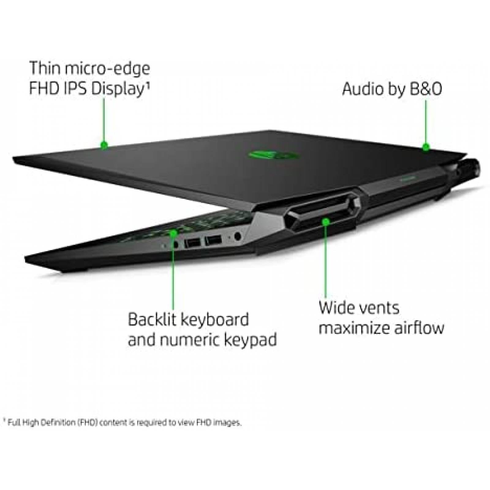 Laptop Gamer HP 15.6" i5 8GB RAM, 256GB SSD GTX 1650