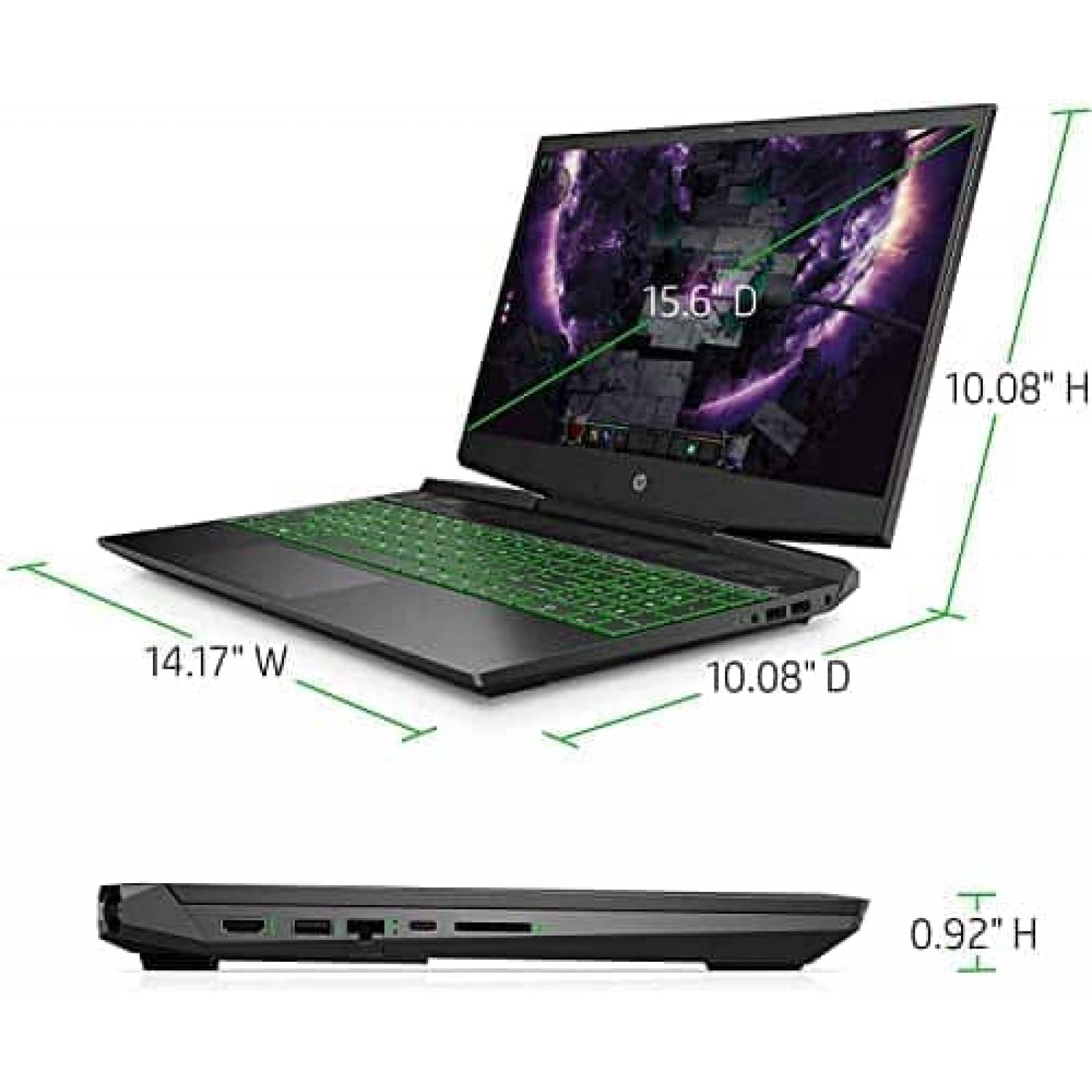 Laptop Gamer HP 15.6" i5 8GB RAM, 256GB SSD GTX 1650
